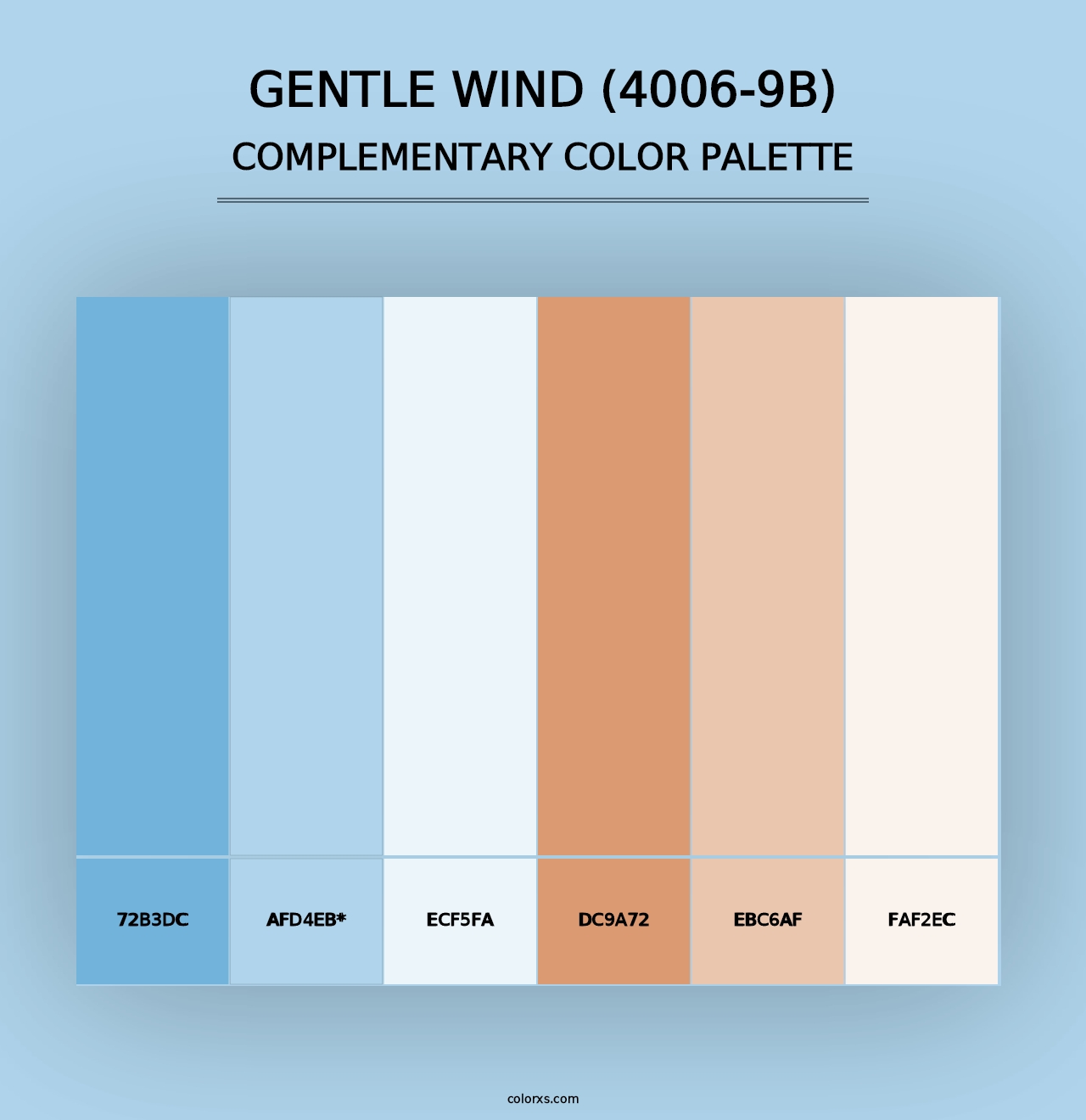 Gentle Wind (4006-9B) - Complementary Color Palette