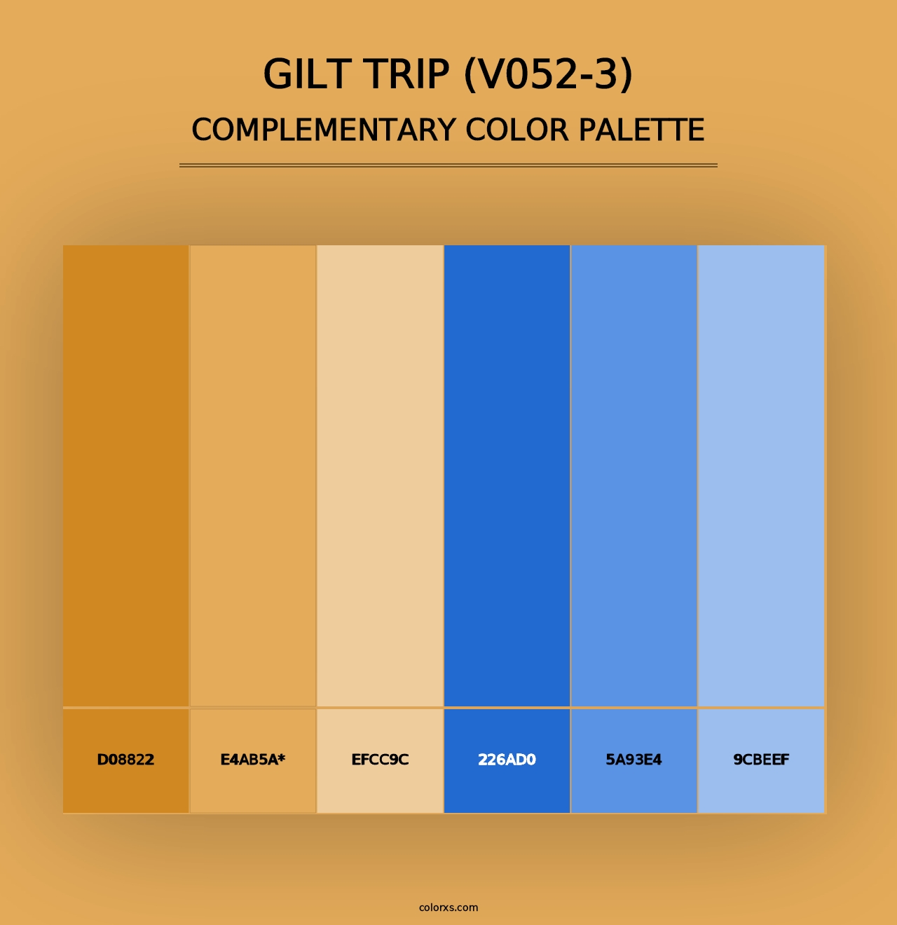 Gilt Trip (V052-3) - Complementary Color Palette