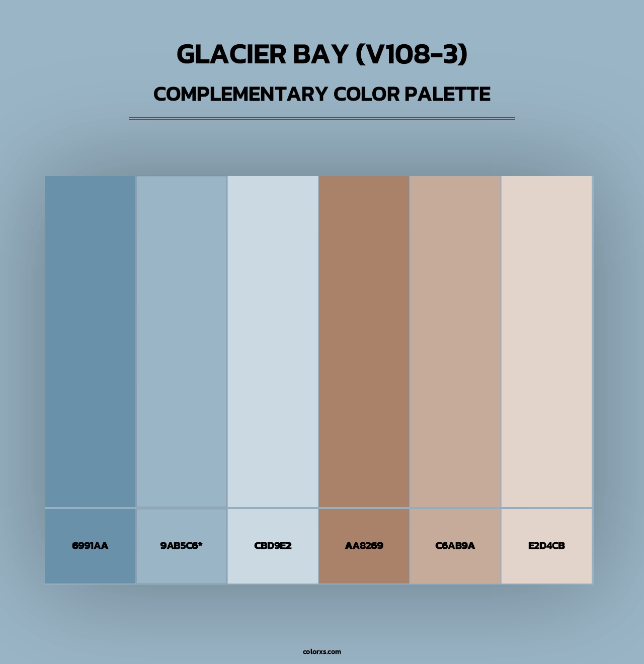 Glacier Bay (V108-3) - Complementary Color Palette