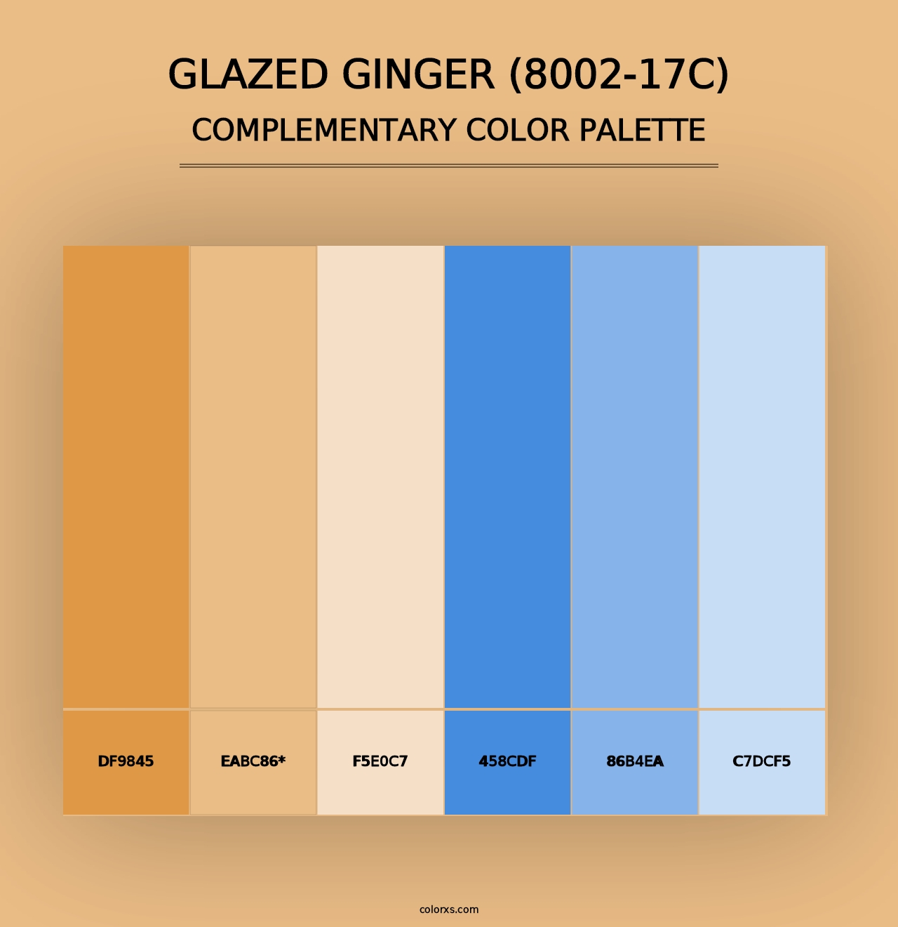 Glazed Ginger (8002-17C) - Complementary Color Palette