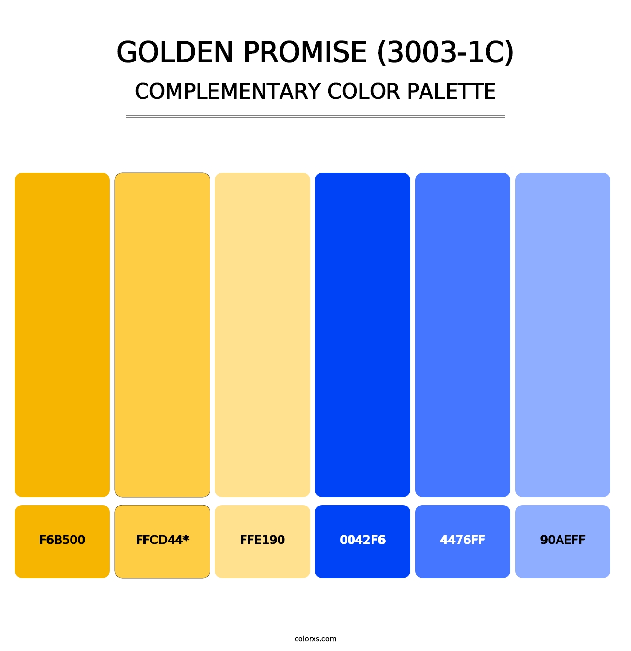 Golden Promise (3003-1C) - Complementary Color Palette