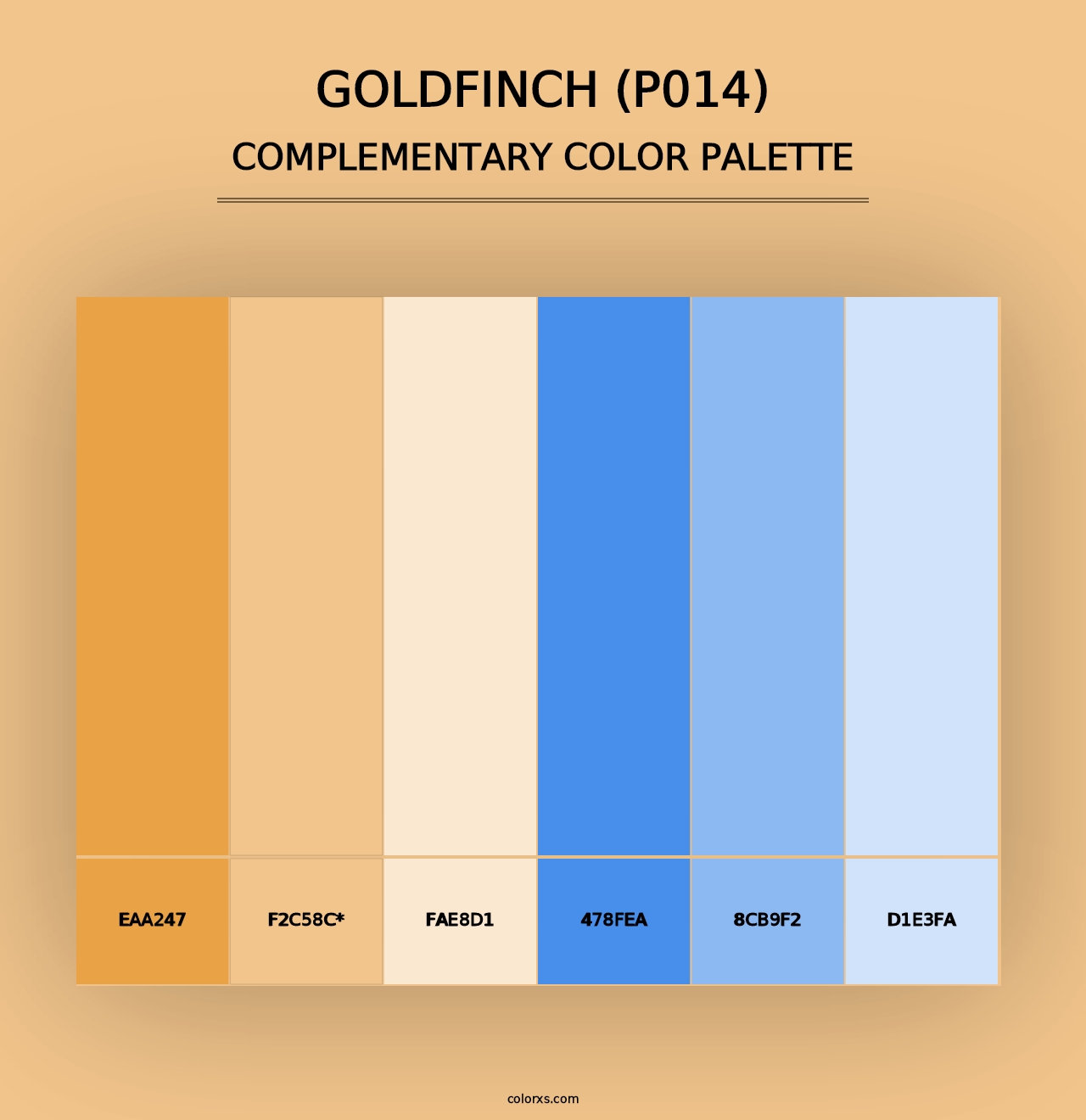 Goldfinch (P014) - Complementary Color Palette