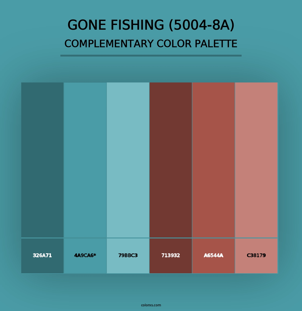 Gone Fishing (5004-8A) - Complementary Color Palette