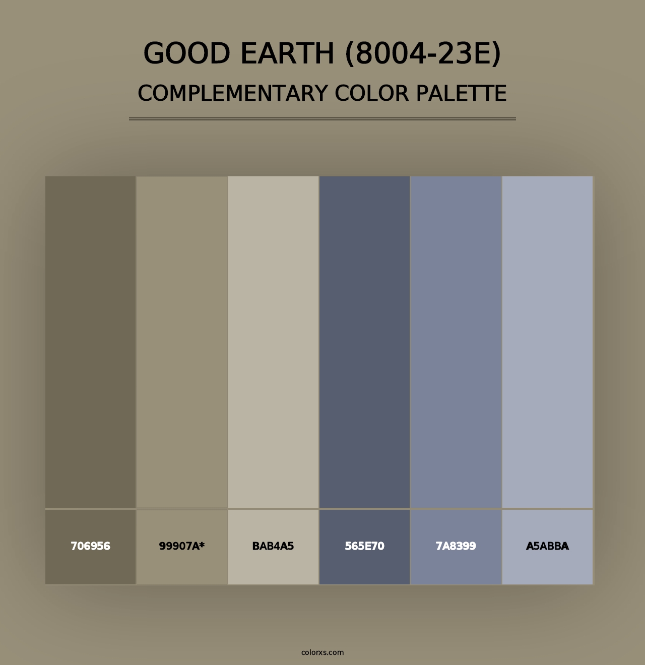 Good Earth (8004-23E) - Complementary Color Palette