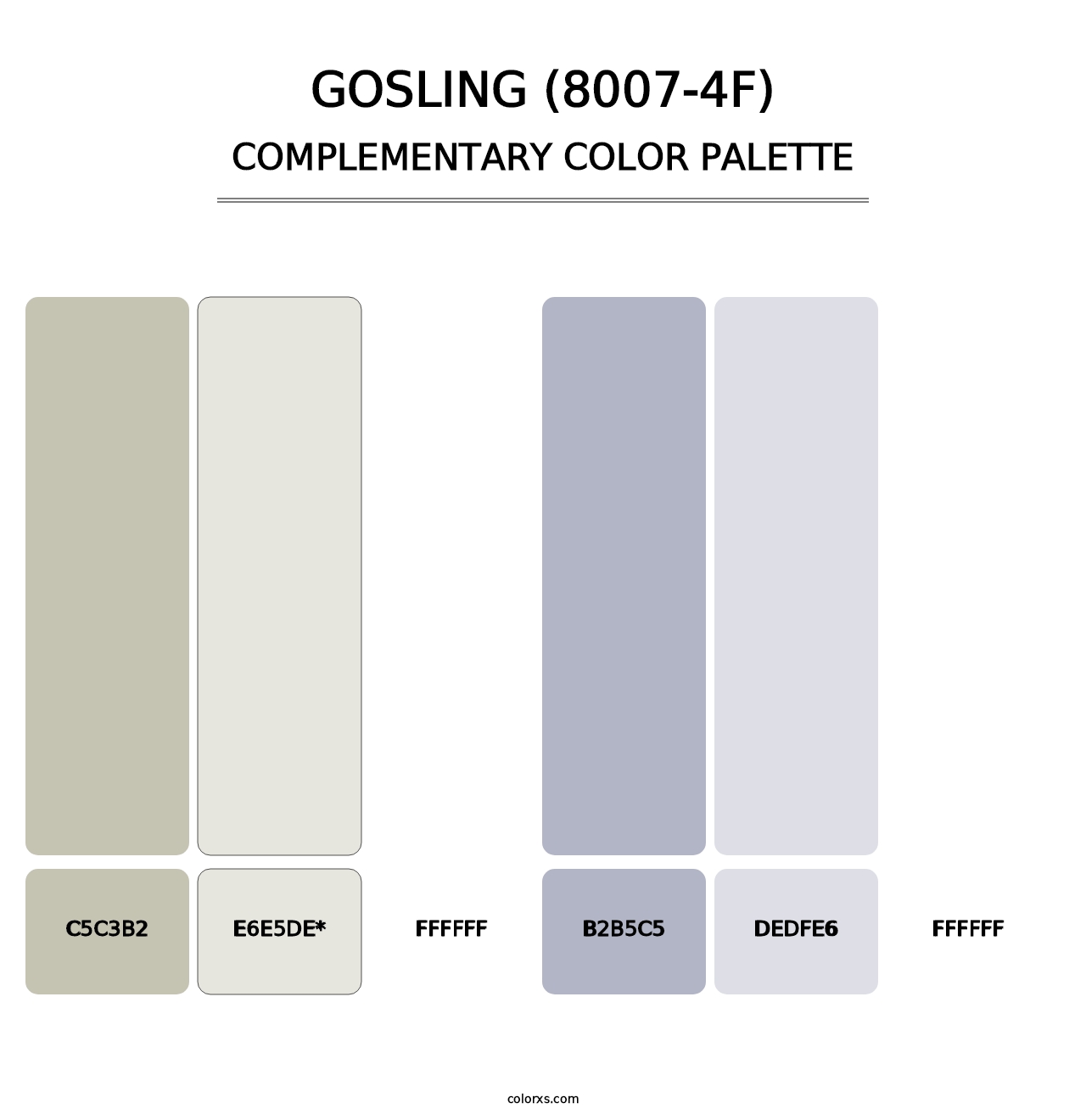 Gosling (8007-4F) - Complementary Color Palette