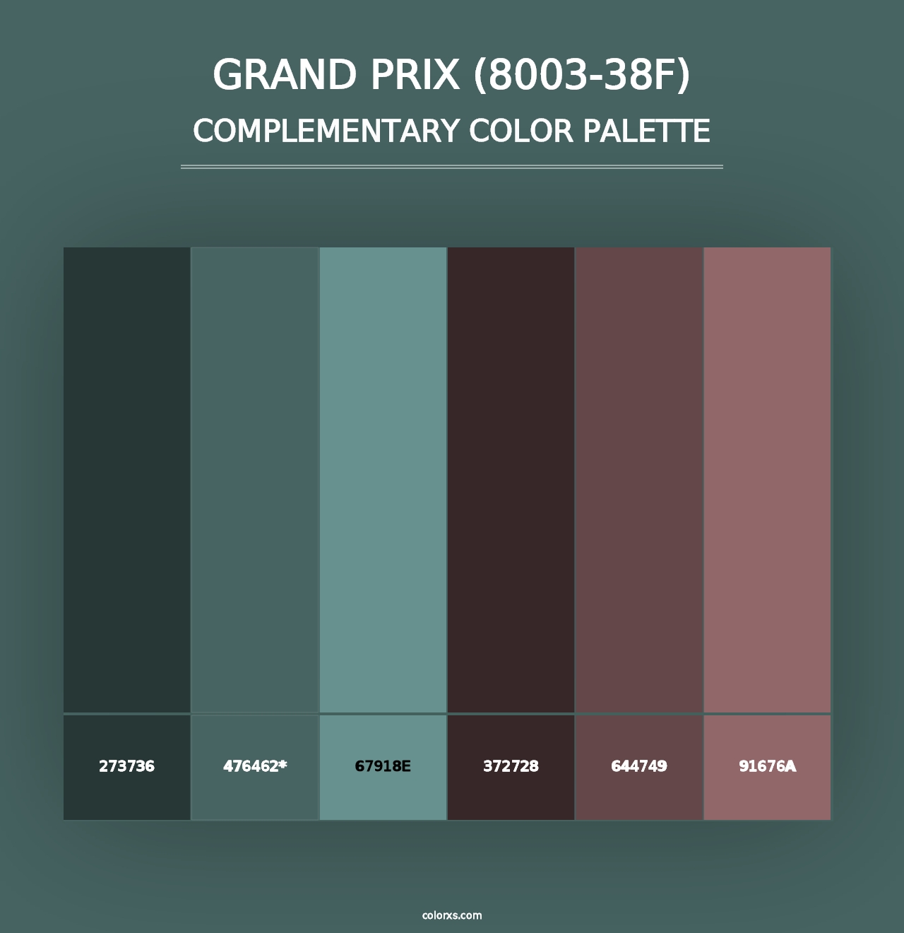 Grand Prix (8003-38F) - Complementary Color Palette