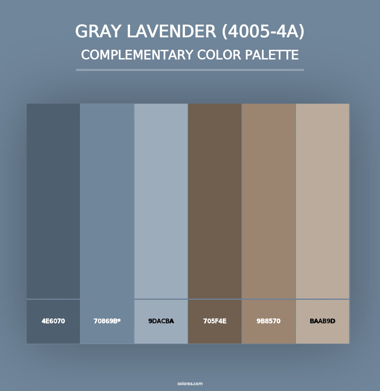 Gray Lavender (4005-4A) - Complementary Color Palette