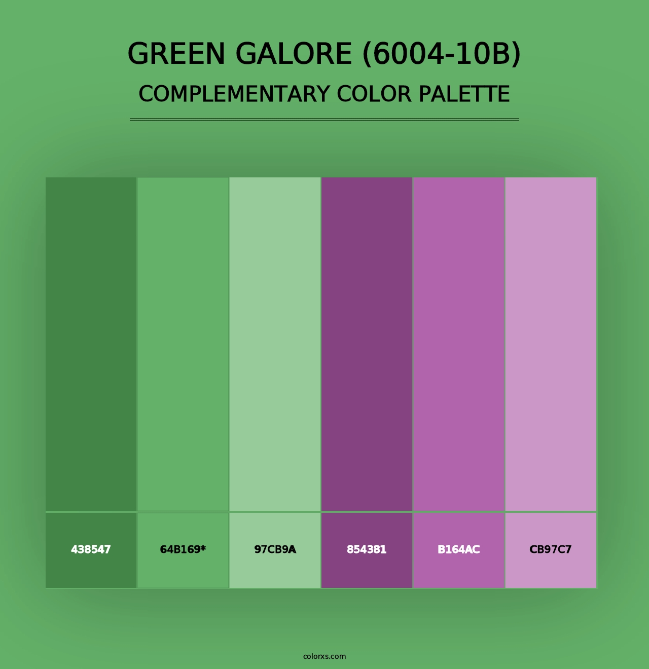 Green Galore (6004-10B) - Complementary Color Palette