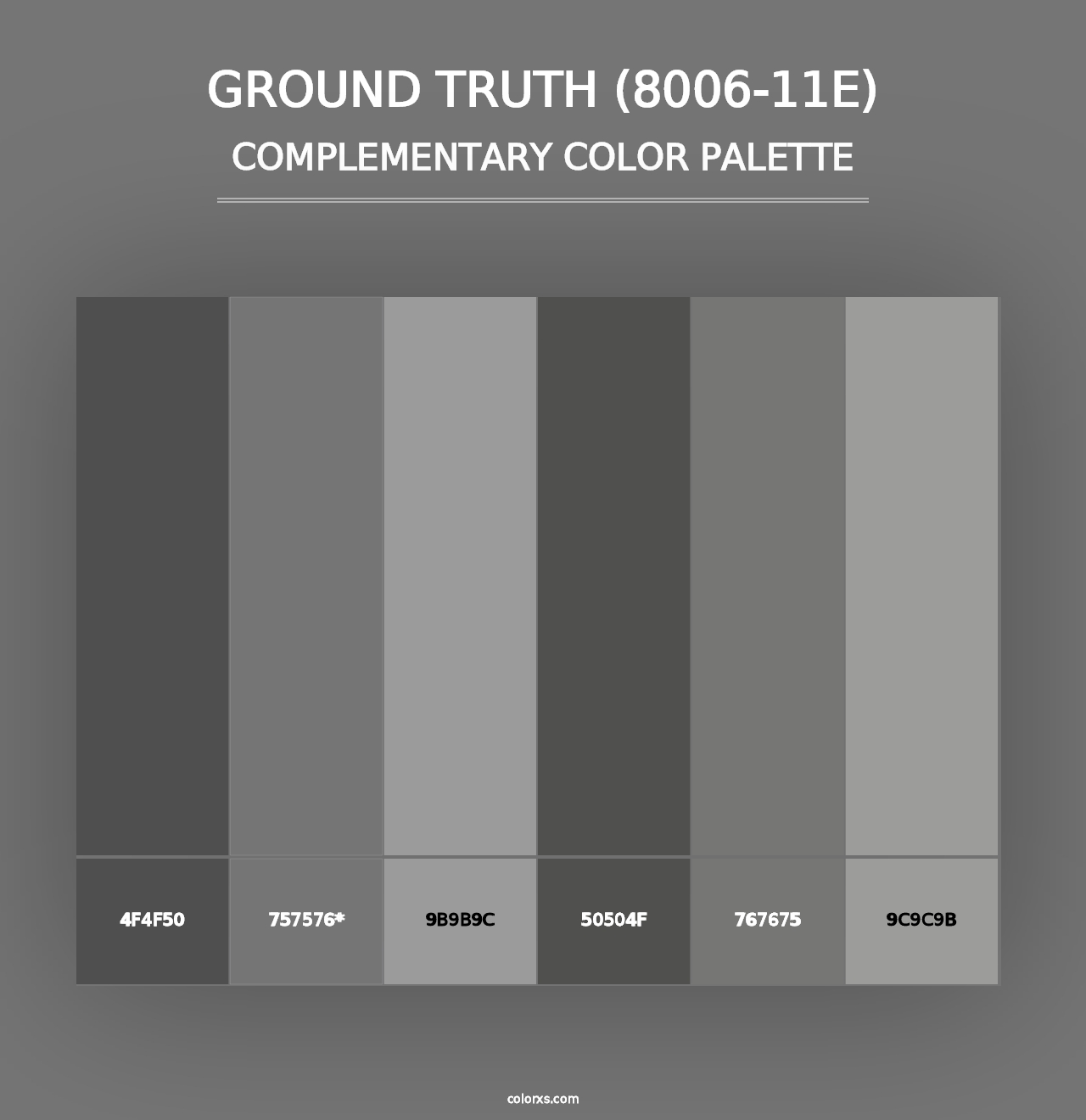 Ground Truth (8006-11E) - Complementary Color Palette