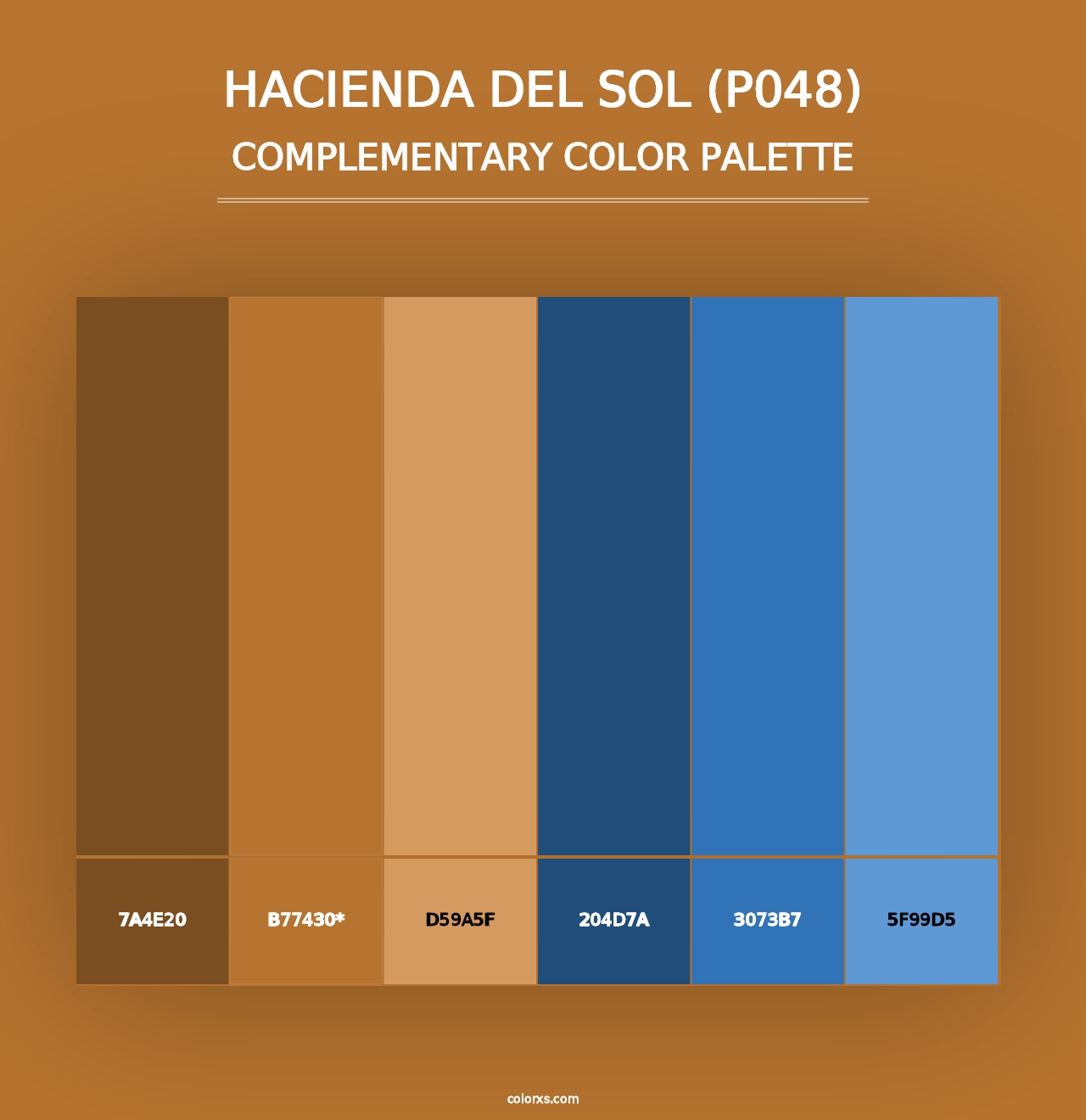 Hacienda del Sol (P048) - Complementary Color Palette