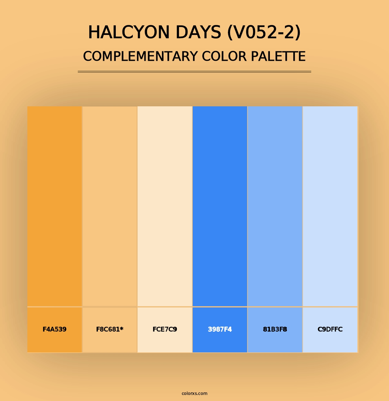 Halcyon Days (V052-2) - Complementary Color Palette