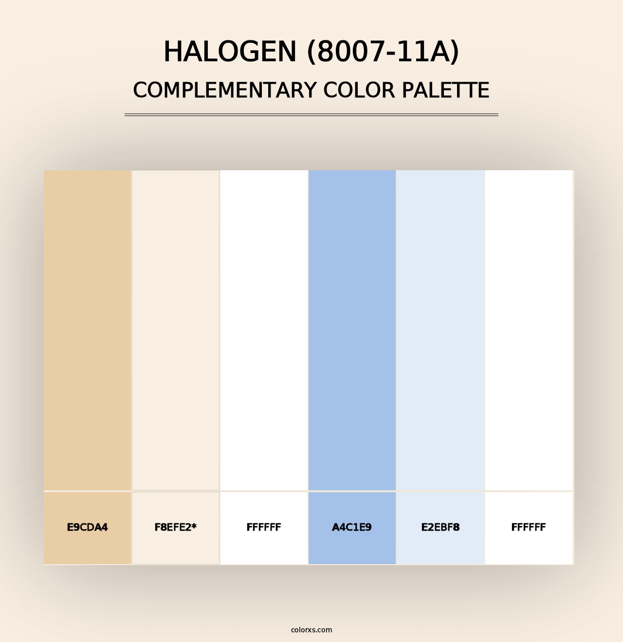 Halogen (8007-11A) - Complementary Color Palette