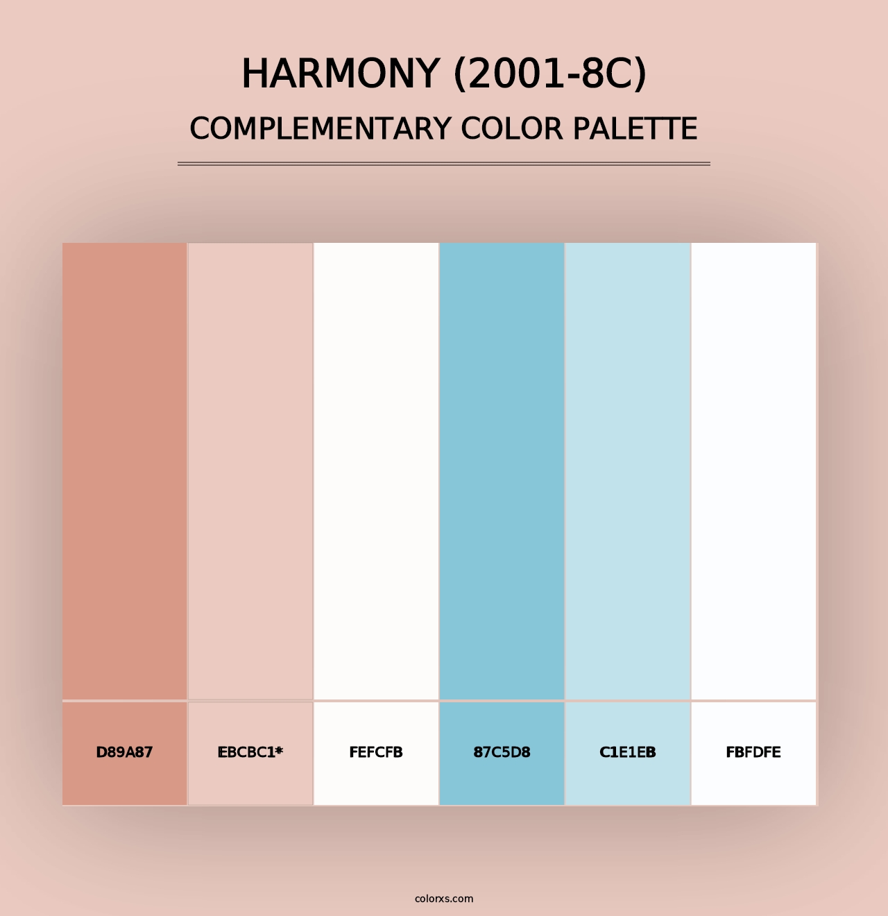 Harmony (2001-8C) - Complementary Color Palette