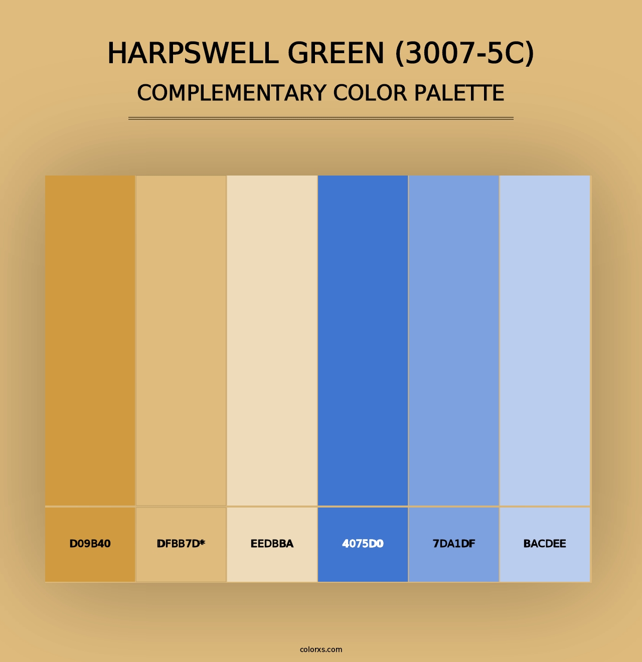 Harpswell Green (3007-5C) - Complementary Color Palette