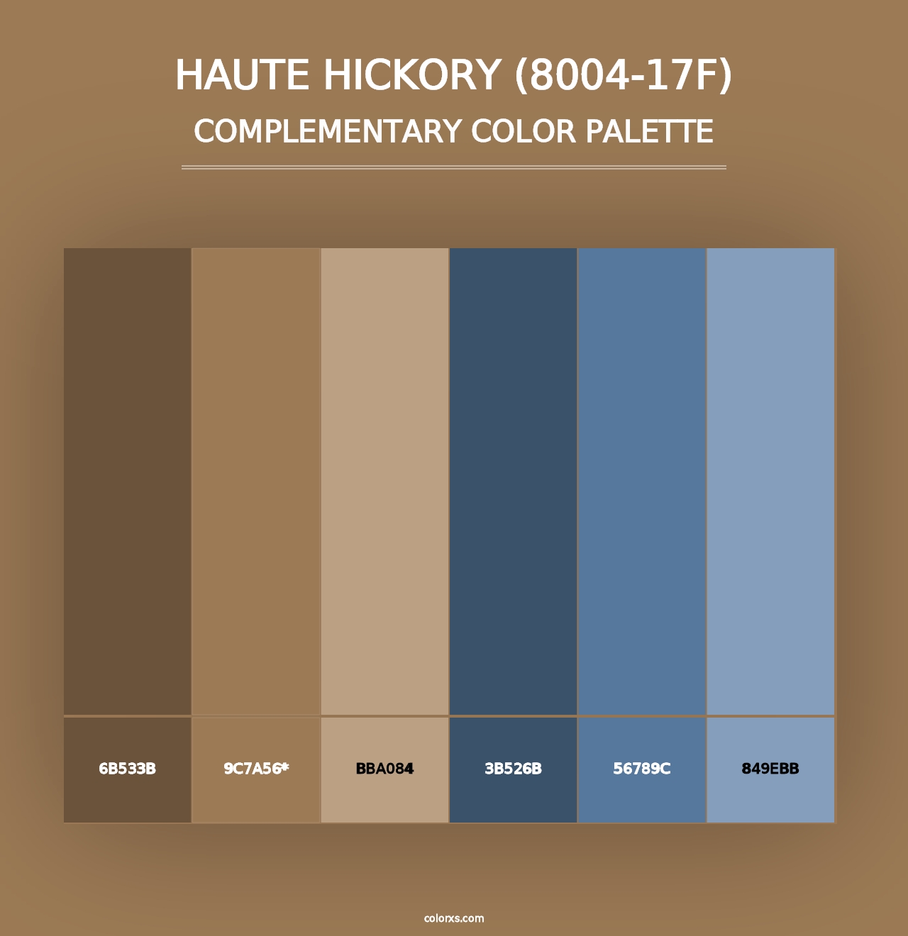 Haute Hickory (8004-17F) - Complementary Color Palette