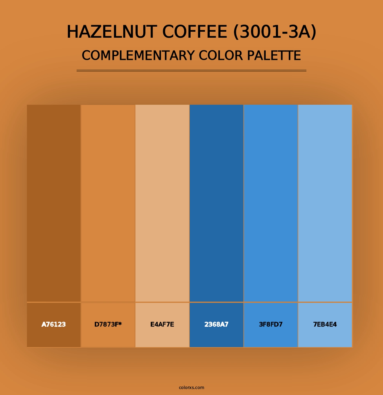 Hazelnut Coffee (3001-3A) - Complementary Color Palette