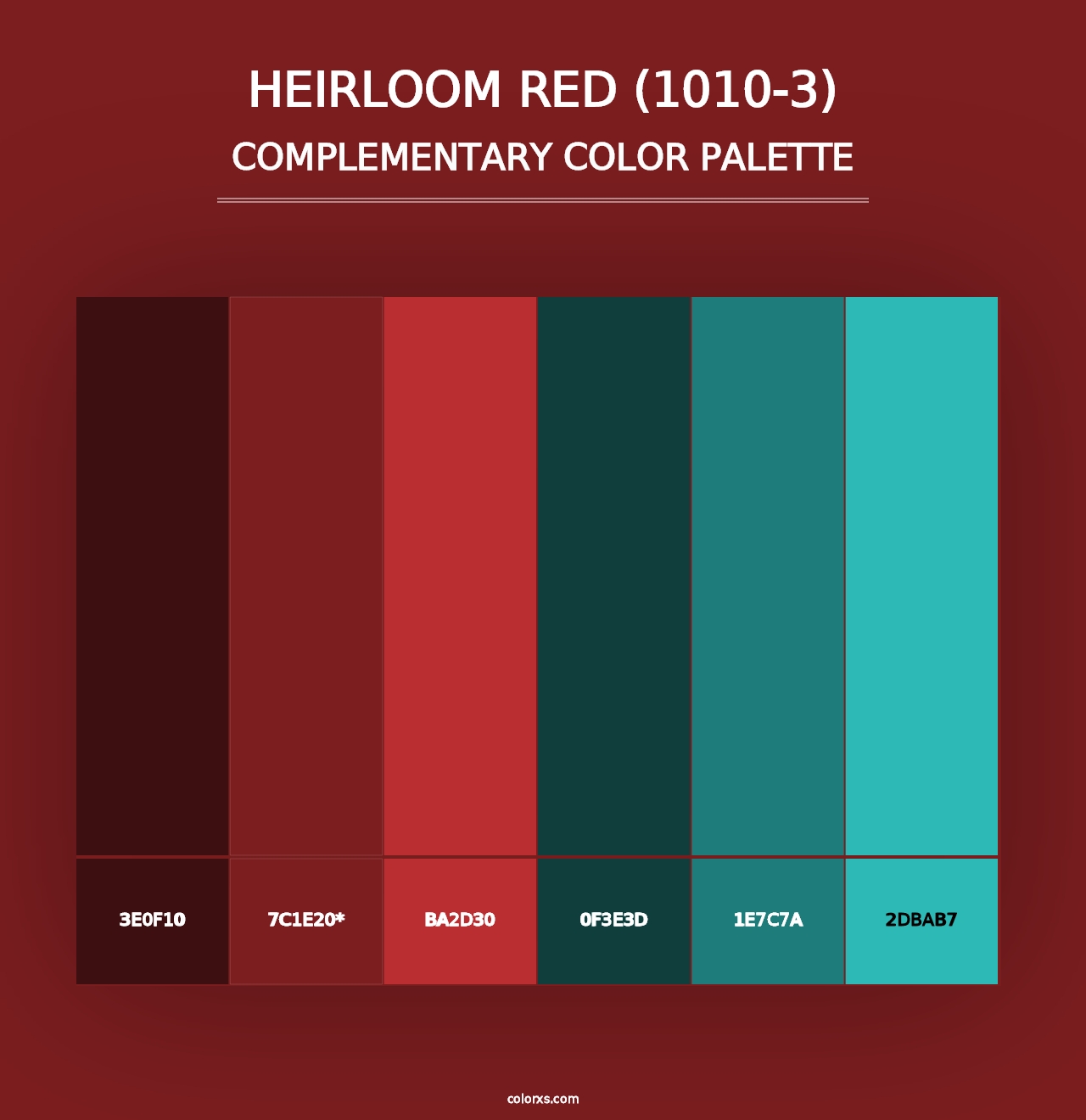 Heirloom Red (1010-3) - Complementary Color Palette