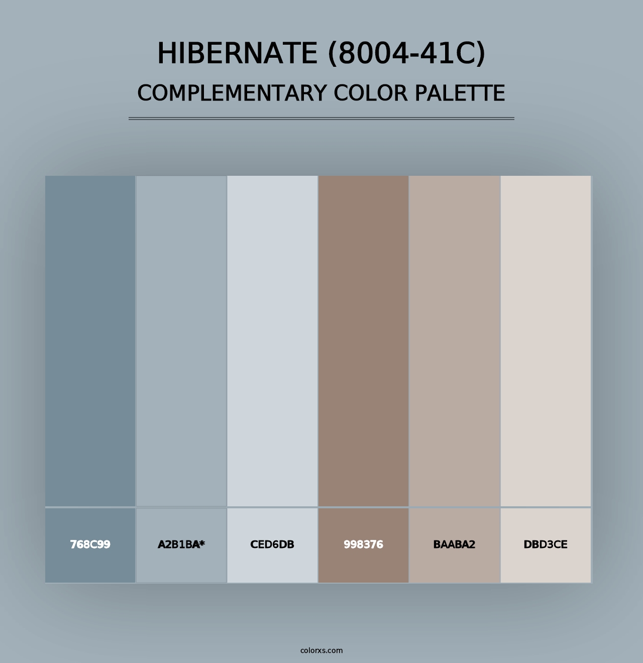 Hibernate (8004-41C) - Complementary Color Palette