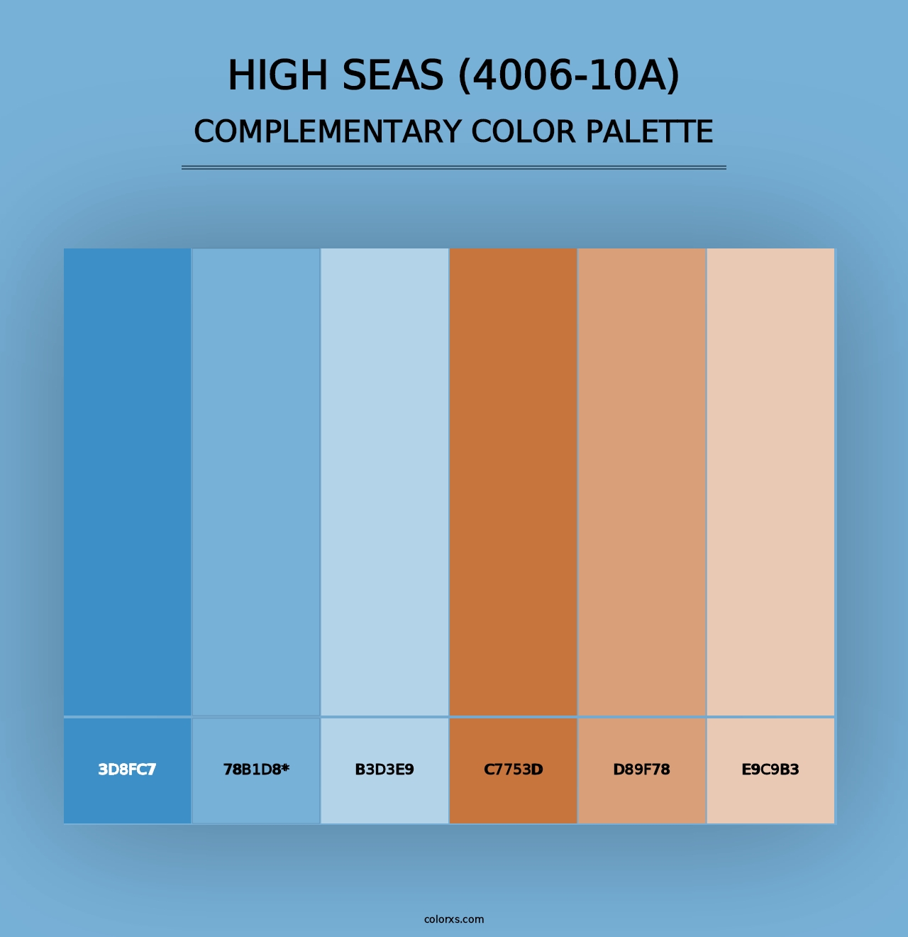 High Seas (4006-10A) - Complementary Color Palette