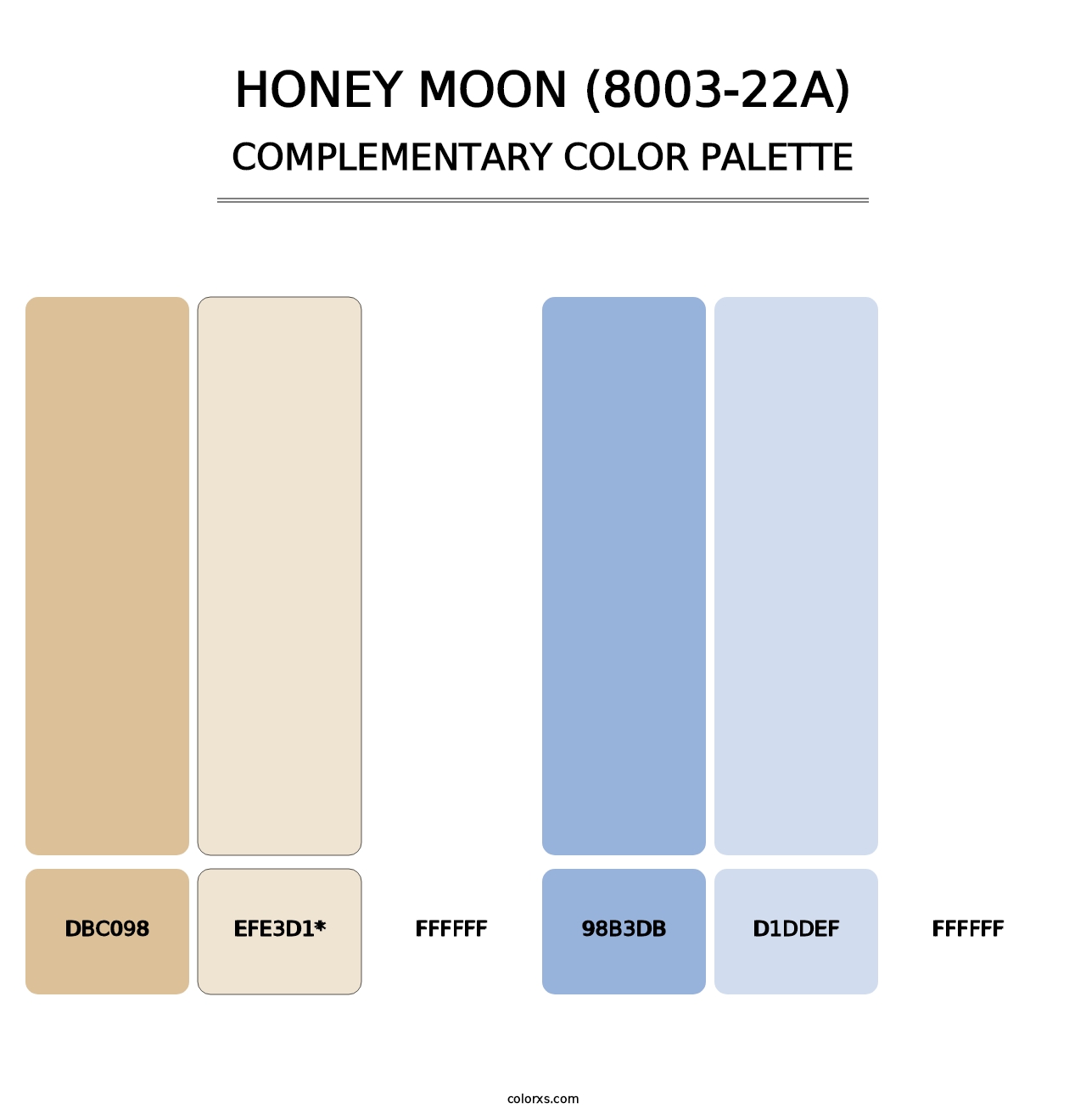 Honey Moon (8003-22A) - Complementary Color Palette