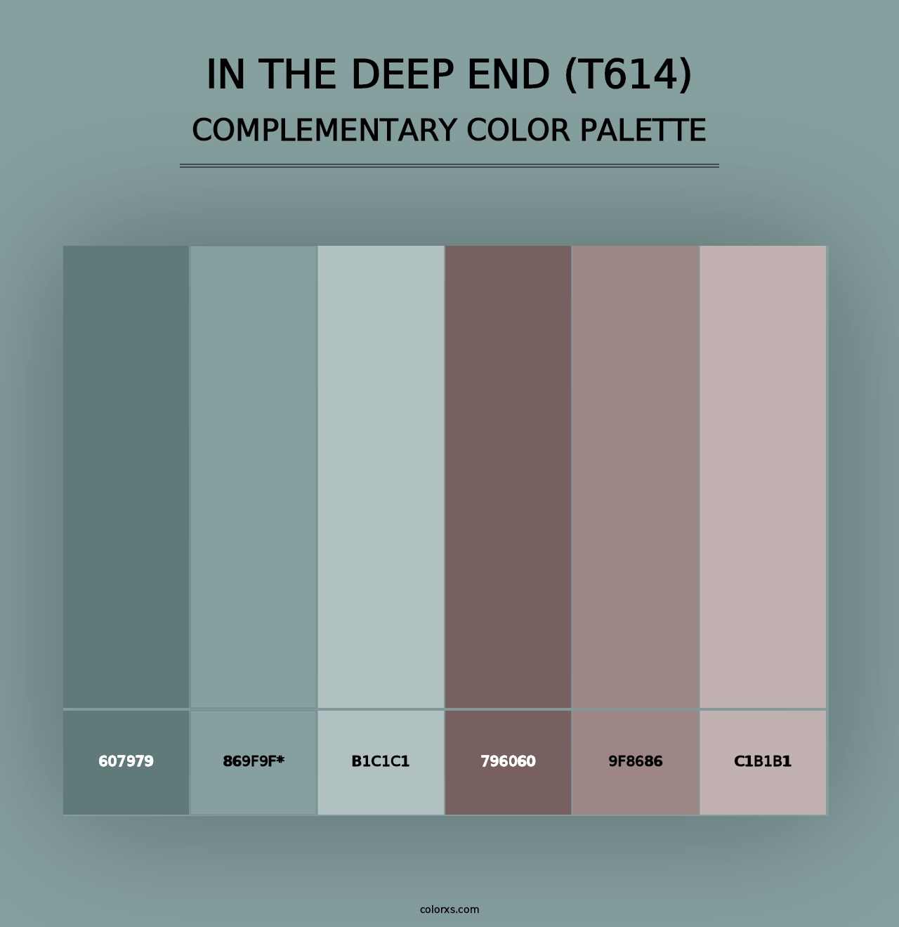 In the Deep End (T614) - Complementary Color Palette