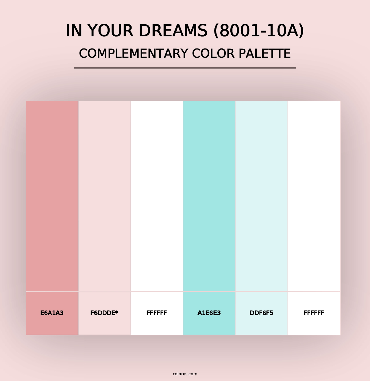 In Your Dreams (8001-10A) - Complementary Color Palette