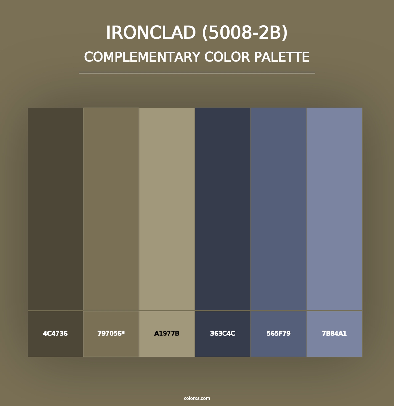 Ironclad (5008-2B) - Complementary Color Palette