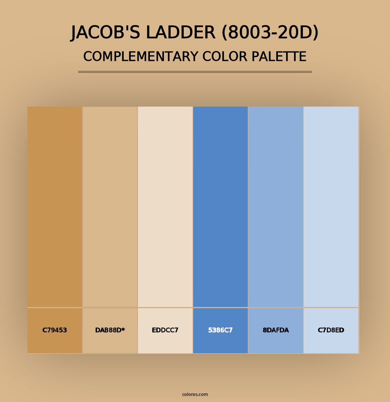 Jacob's Ladder (8003-20D) - Complementary Color Palette