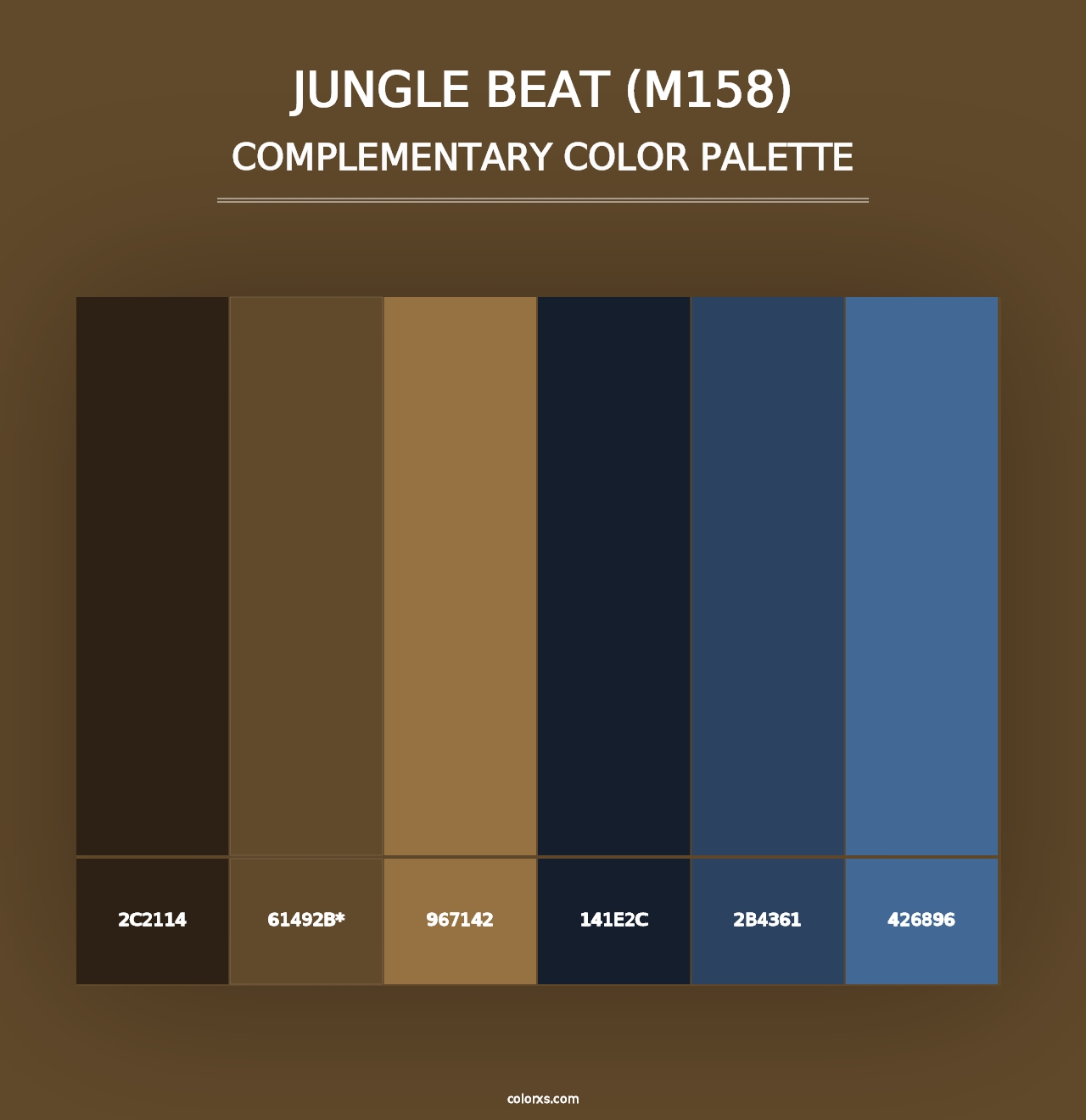 Jungle Beat (M158) - Complementary Color Palette