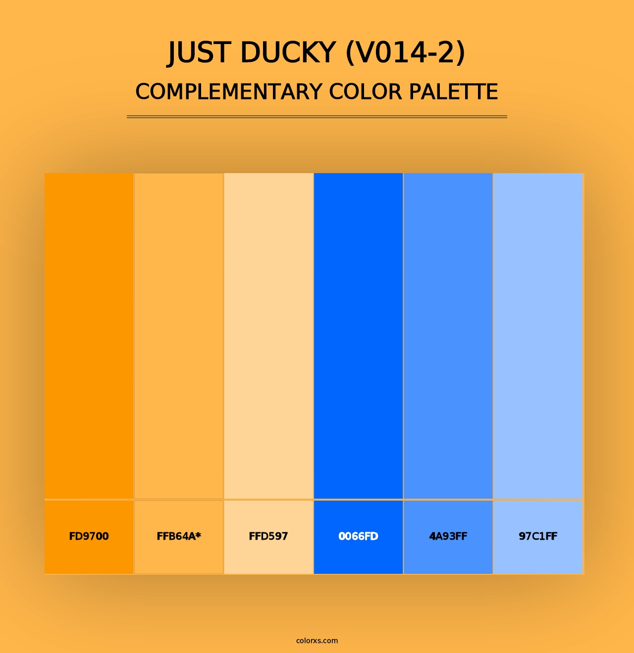 Just Ducky (V014-2) - Complementary Color Palette