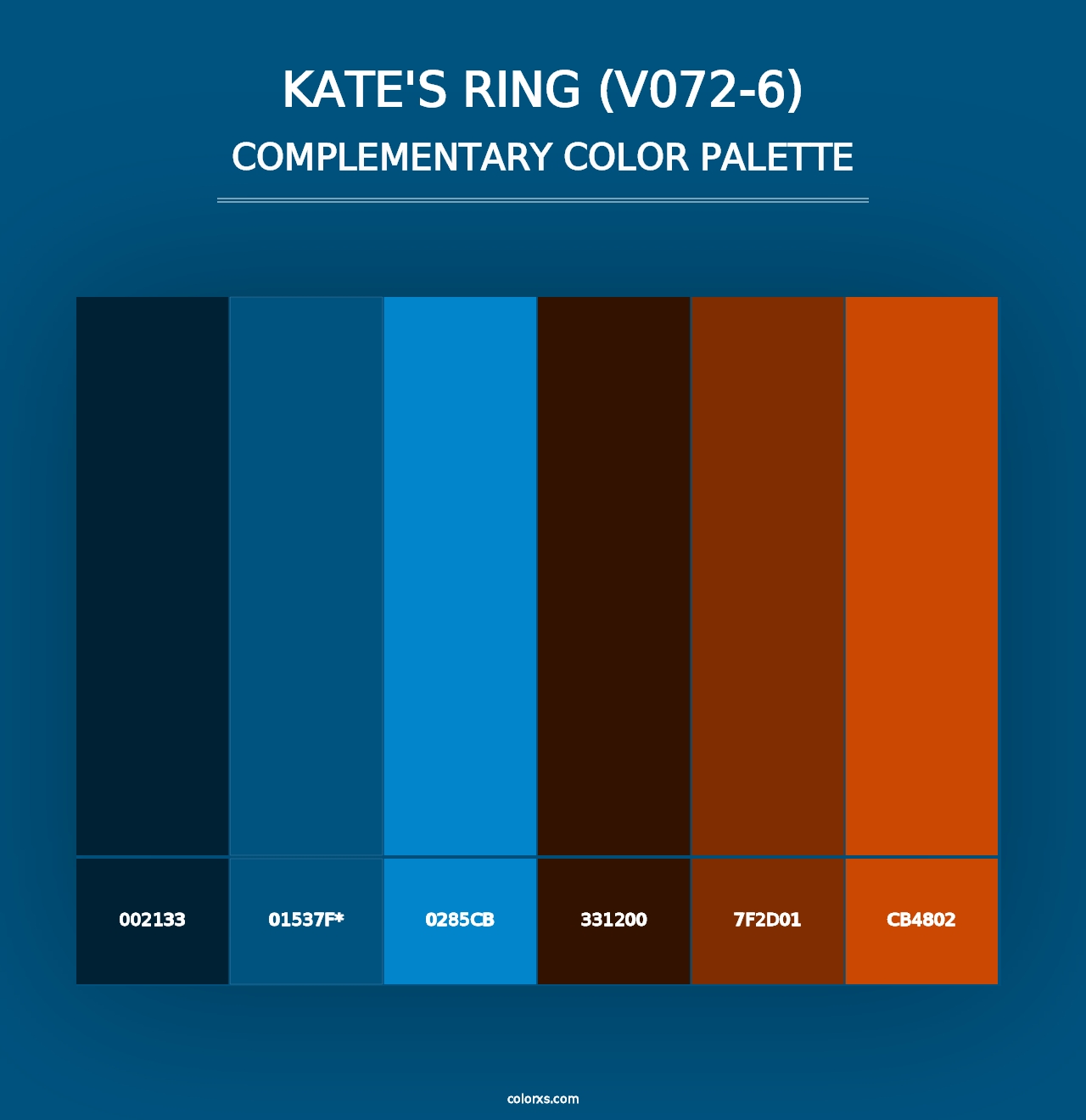 Kate's Ring (V072-6) - Complementary Color Palette