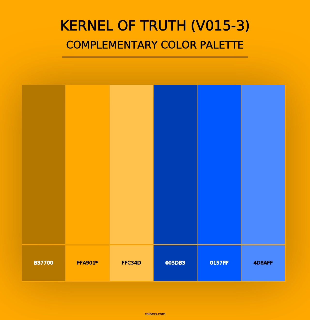 Kernel of Truth (V015-3) - Complementary Color Palette