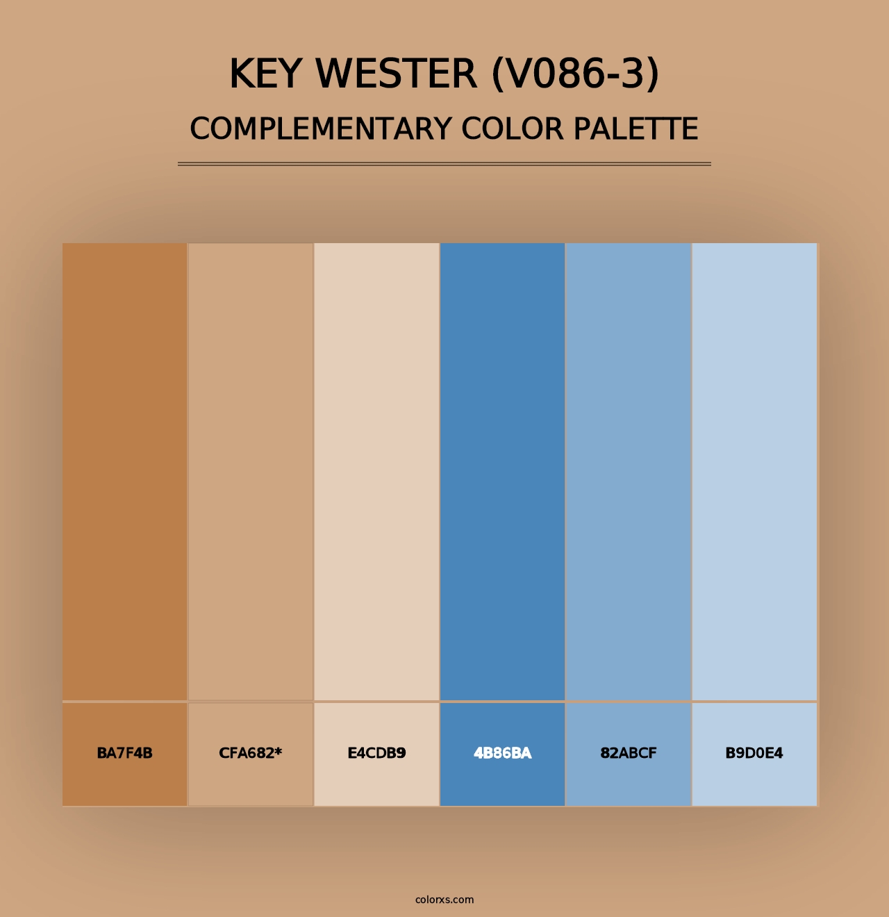 Key Wester (V086-3) - Complementary Color Palette