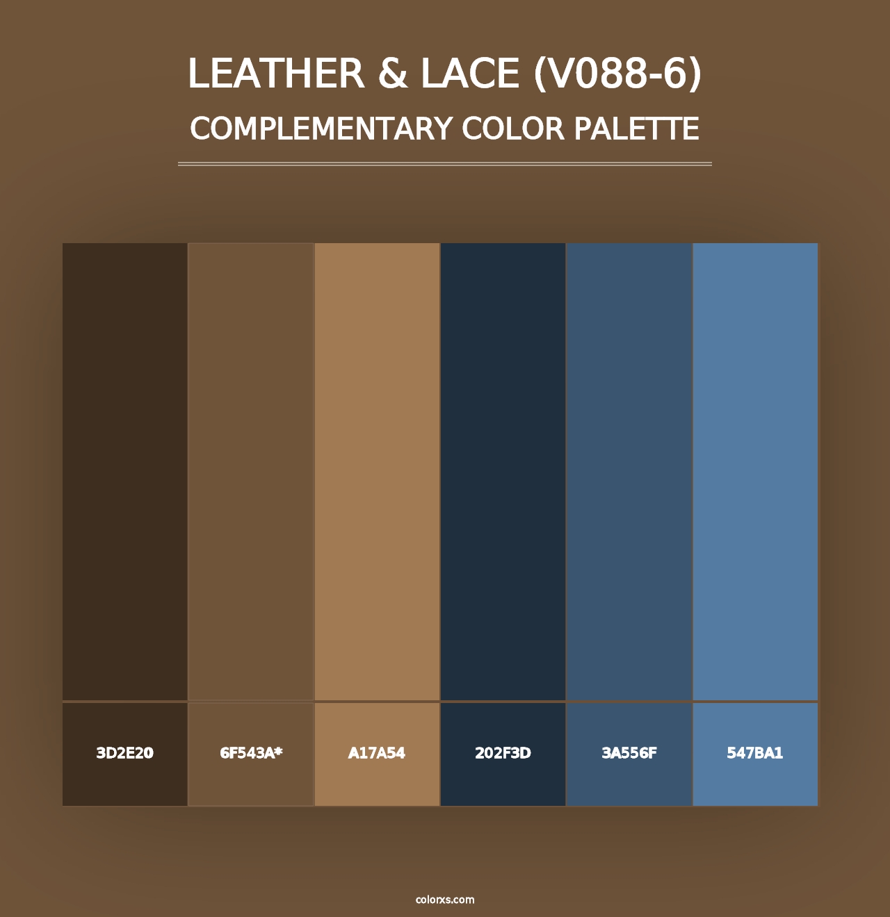 Leather & Lace (V088-6) - Complementary Color Palette