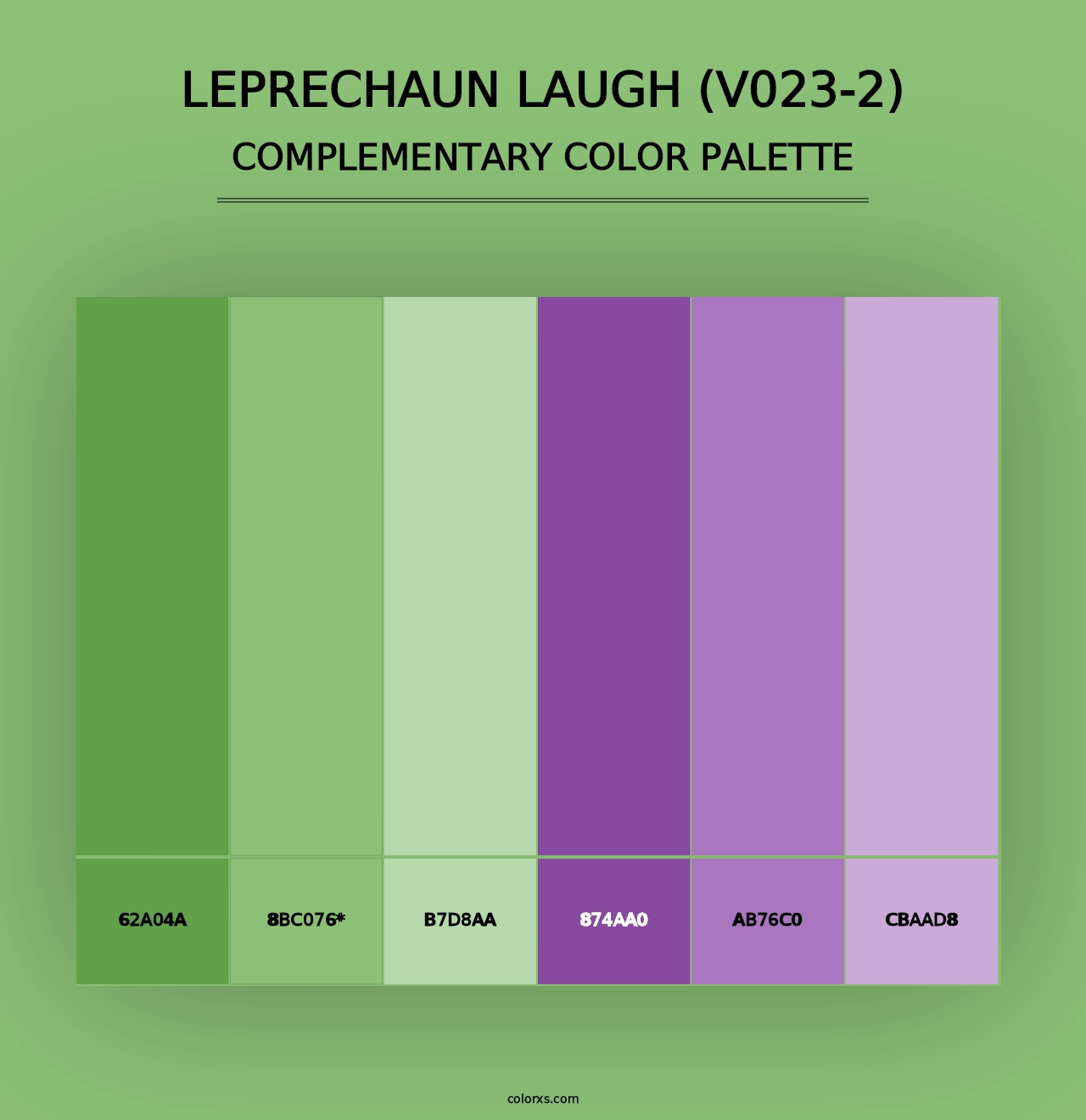 Leprechaun Laugh (V023-2) - Complementary Color Palette