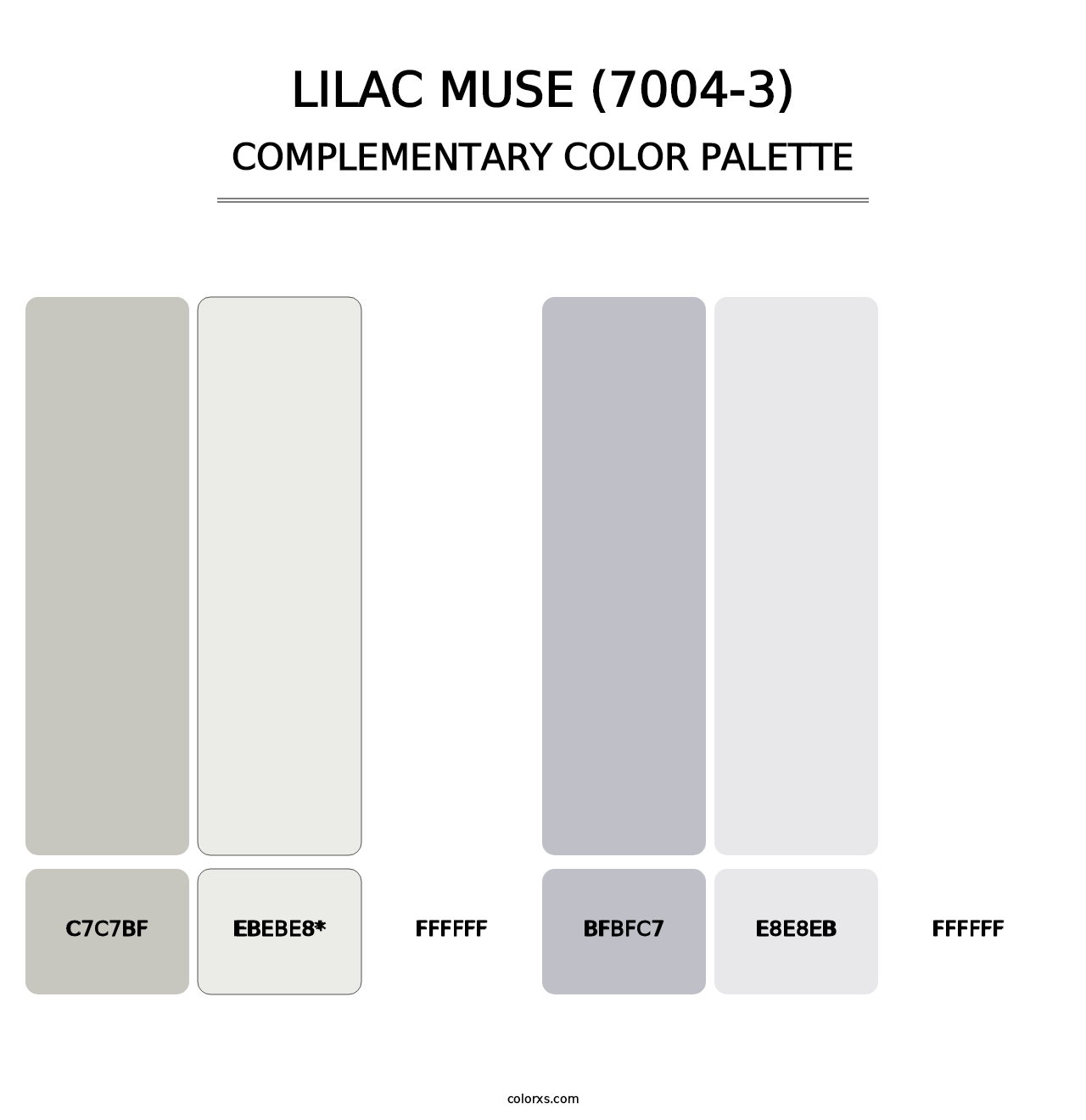 Lilac Muse (7004-3) - Complementary Color Palette