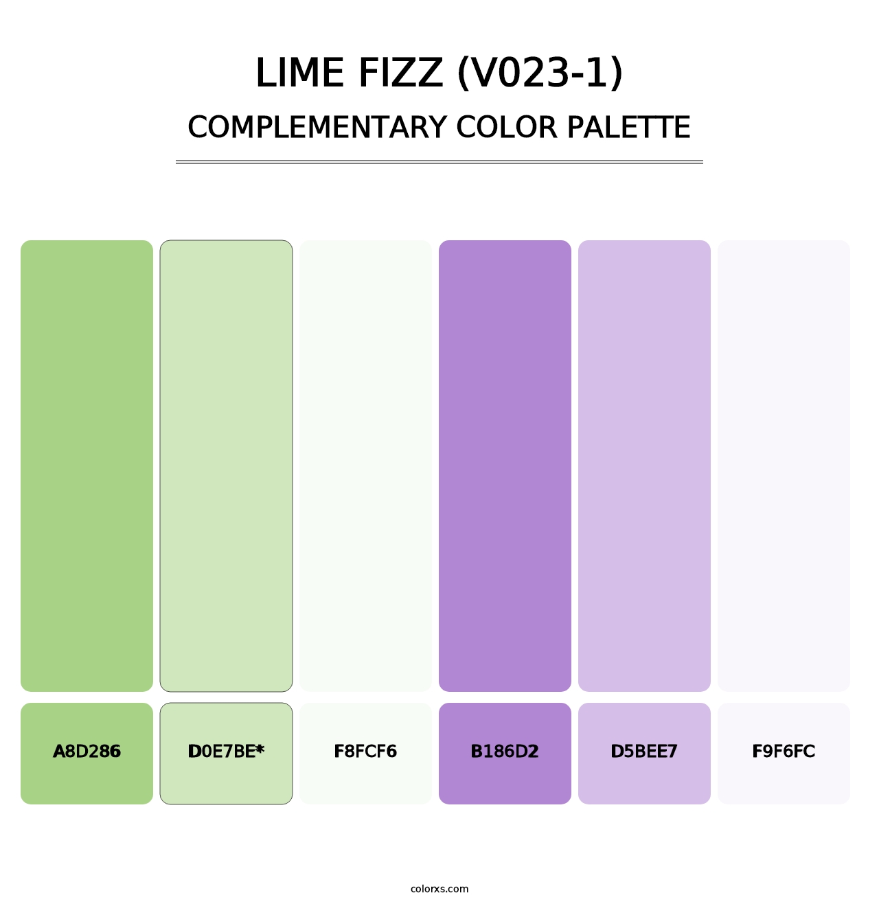 Lime Fizz (V023-1) - Complementary Color Palette