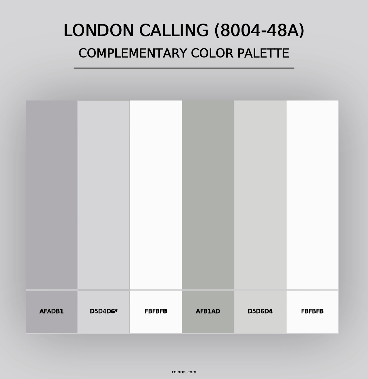 London Calling (8004-48A) - Complementary Color Palette