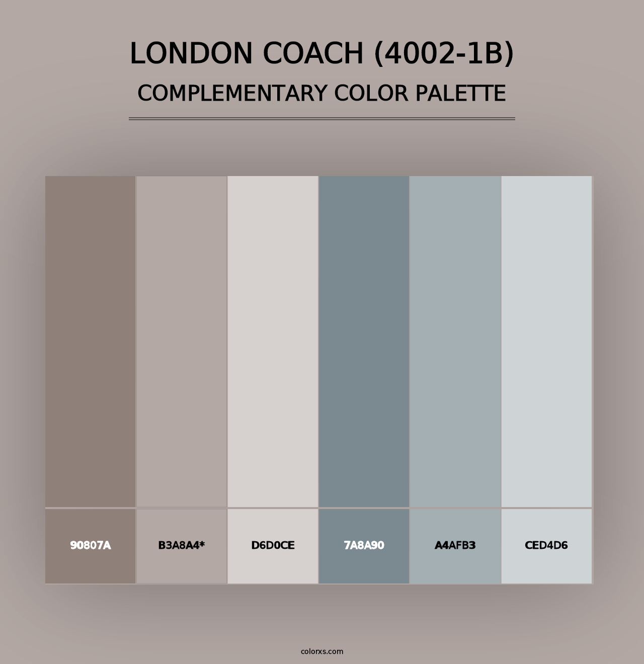 London Coach (4002-1B) - Complementary Color Palette