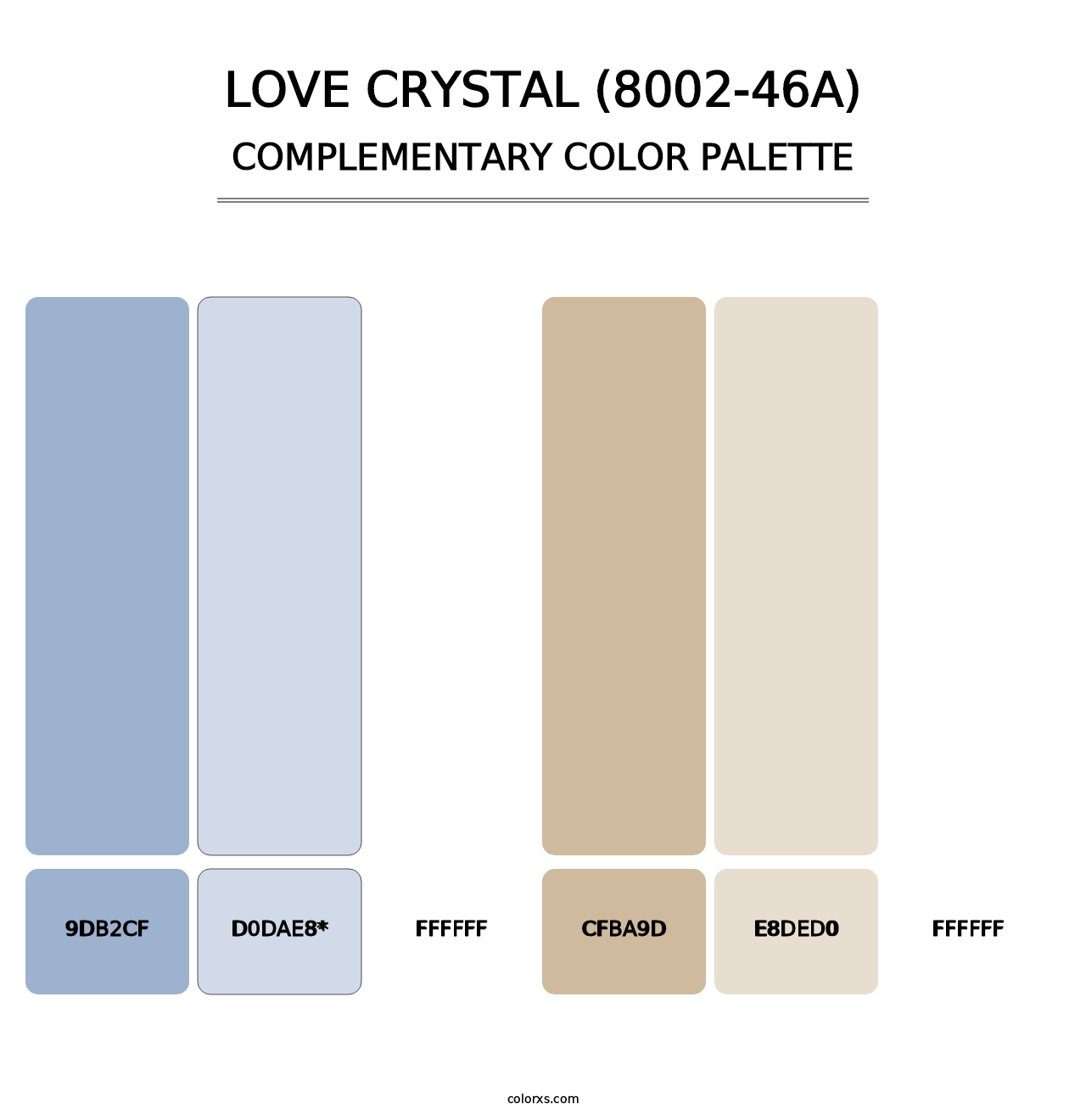 Love Crystal (8002-46A) - Complementary Color Palette