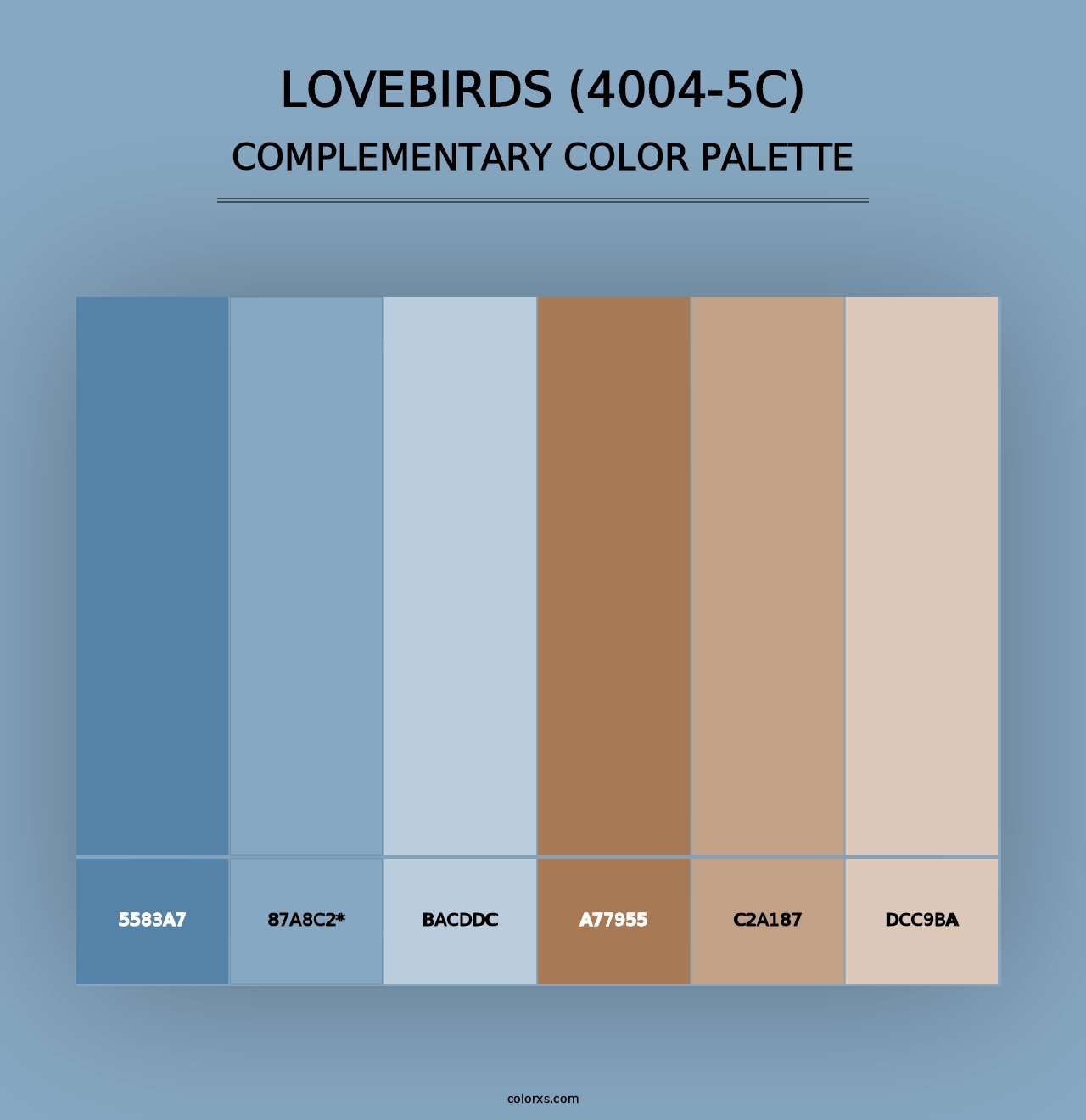 Lovebirds (4004-5C) - Complementary Color Palette