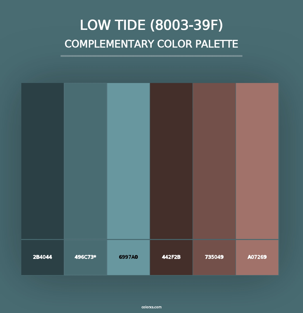 Low Tide (8003-39F) - Complementary Color Palette