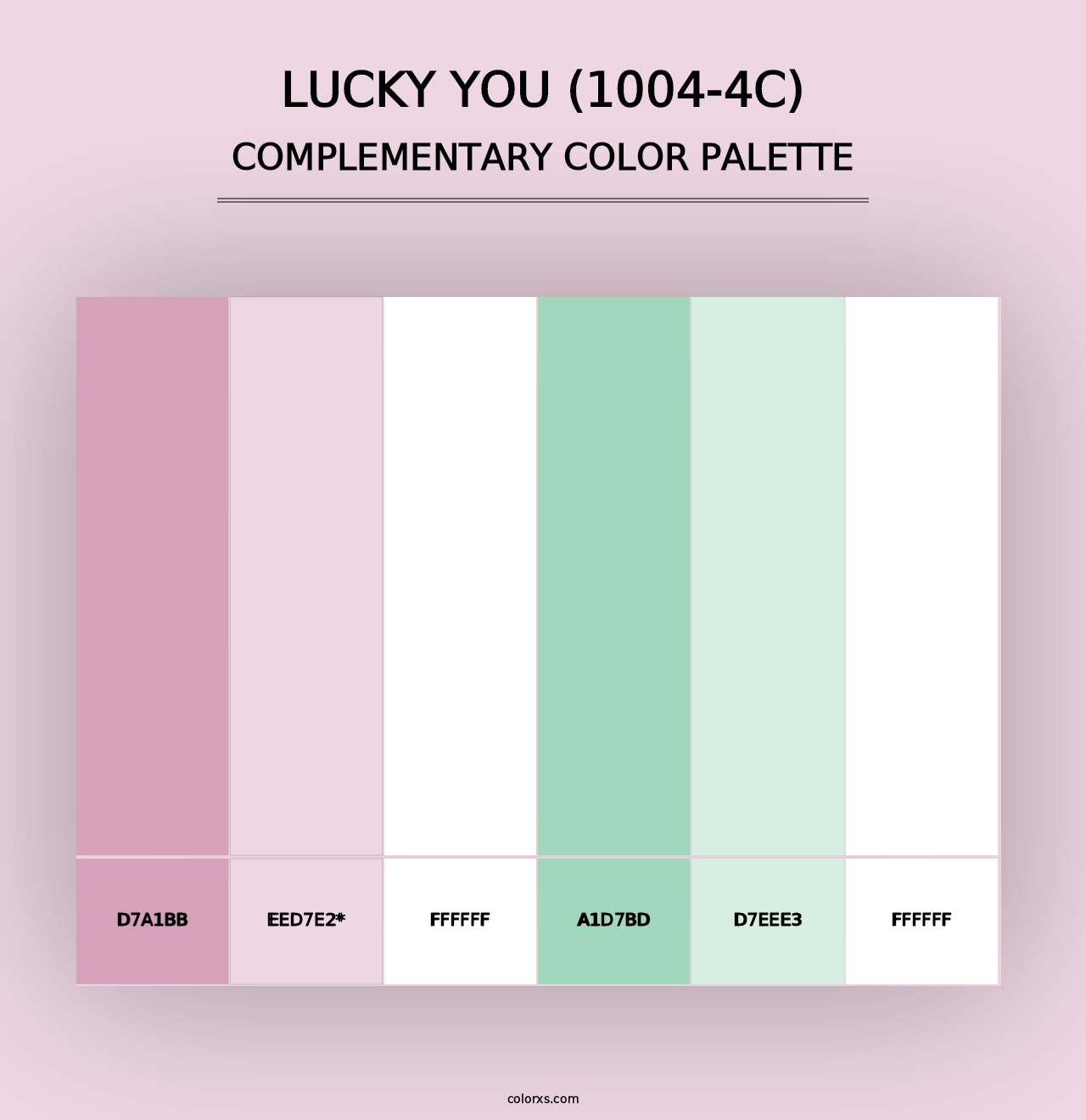 Lucky You (1004-4C) - Complementary Color Palette