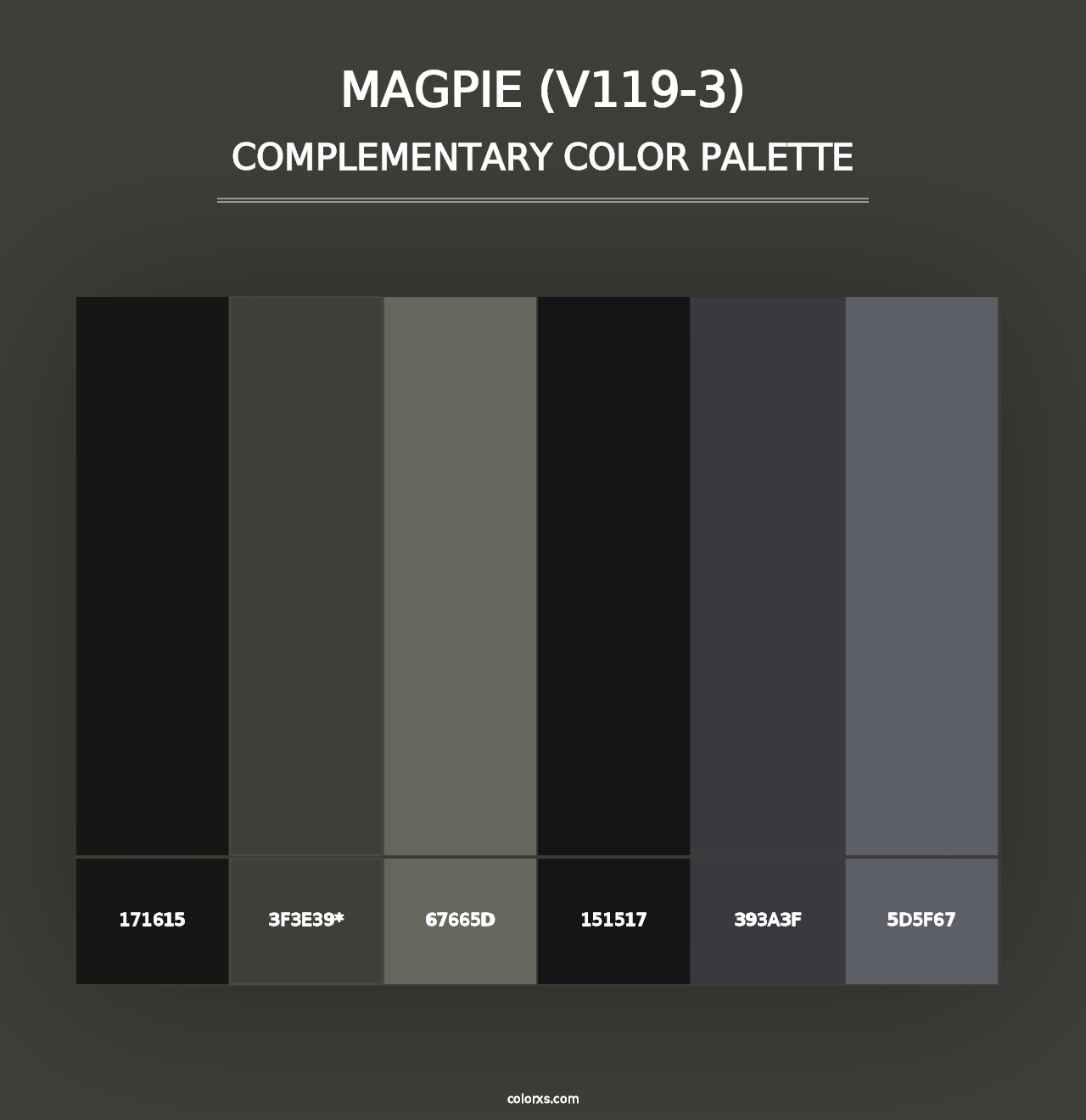 Magpie (V119-3) - Complementary Color Palette