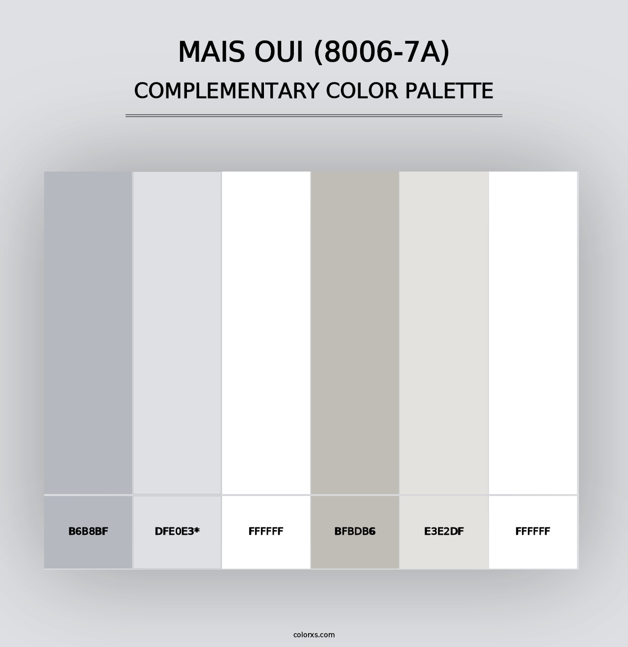 Mais Oui (8006-7A) - Complementary Color Palette