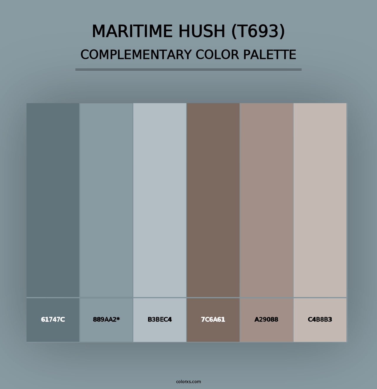 Maritime Hush (T693) - Complementary Color Palette