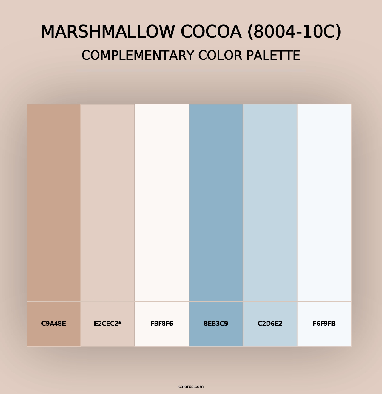 Marshmallow Cocoa (8004-10C) - Complementary Color Palette