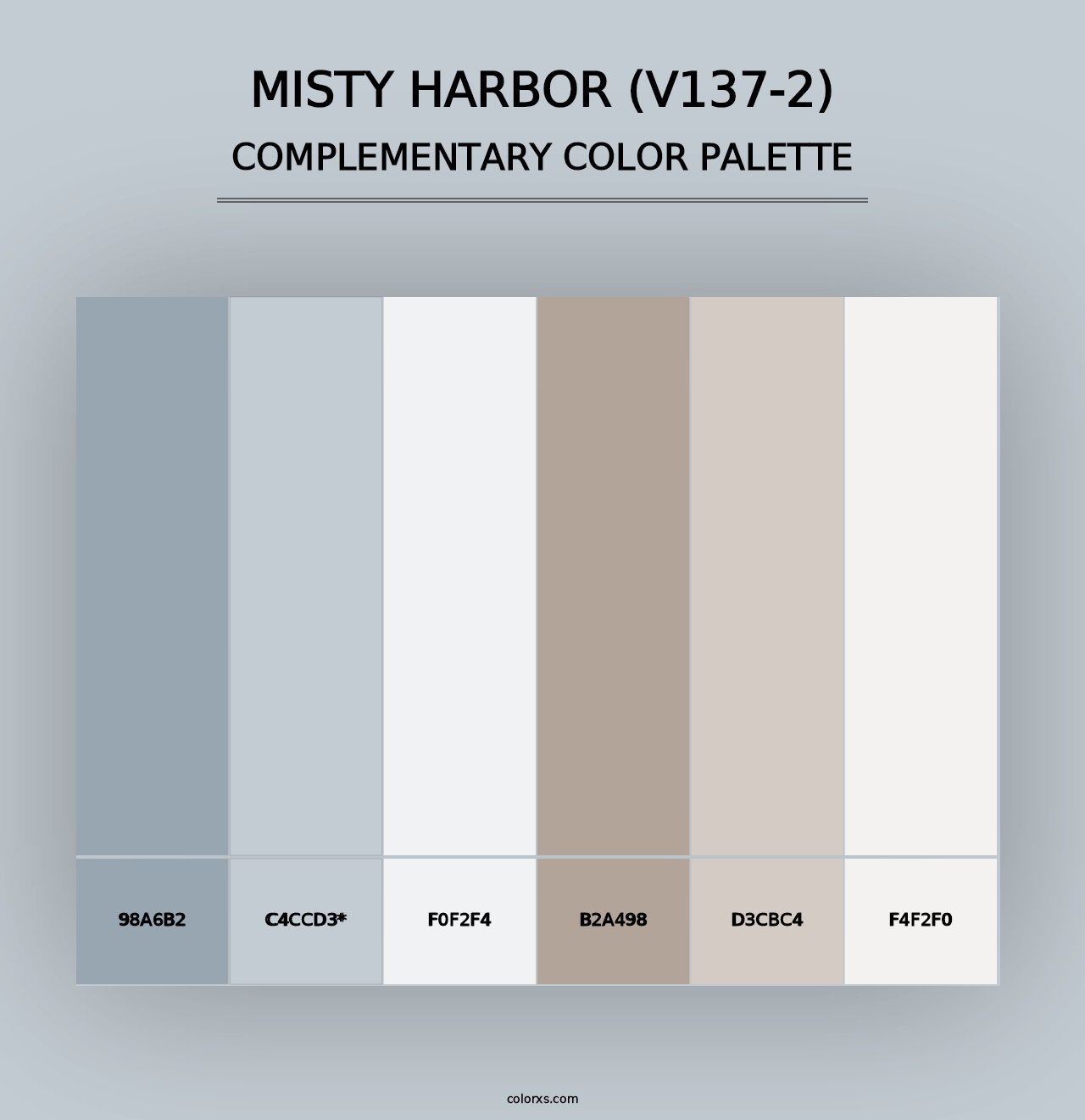 Misty Harbor (V137-2) - Complementary Color Palette