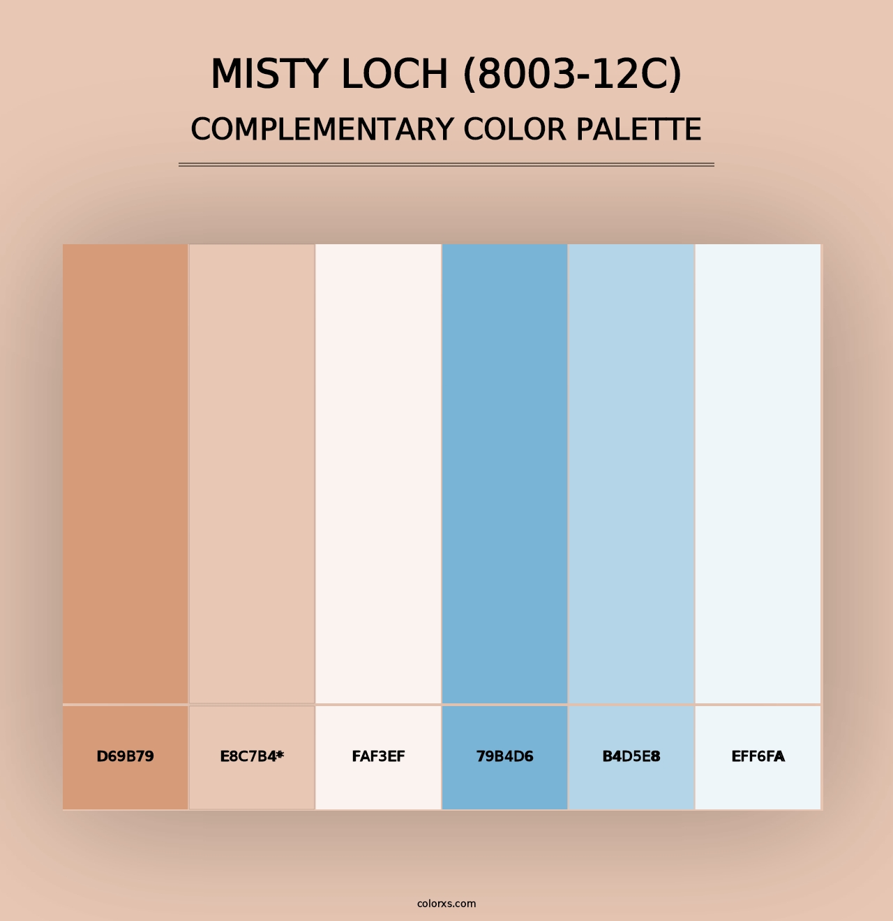 Misty Loch (8003-12C) - Complementary Color Palette