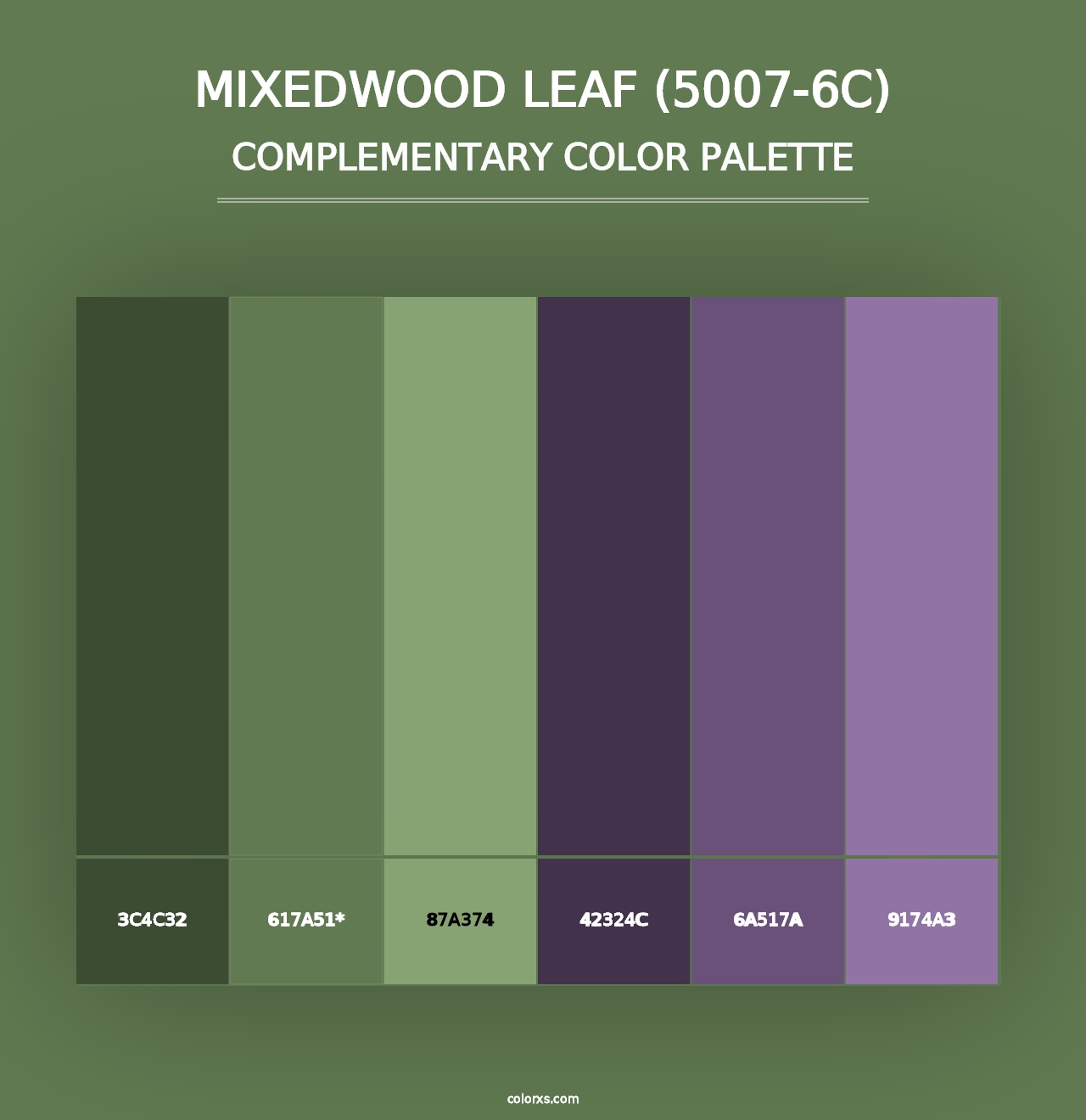 Mixedwood Leaf (5007-6C) - Complementary Color Palette